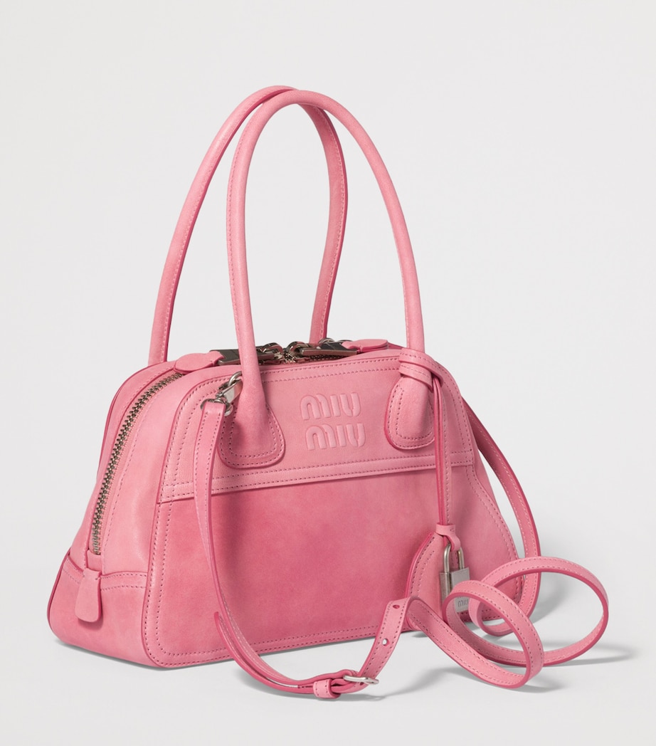 Miu Miu Nappa Leather Vivant Top-Handle Bag Pink Image 2
