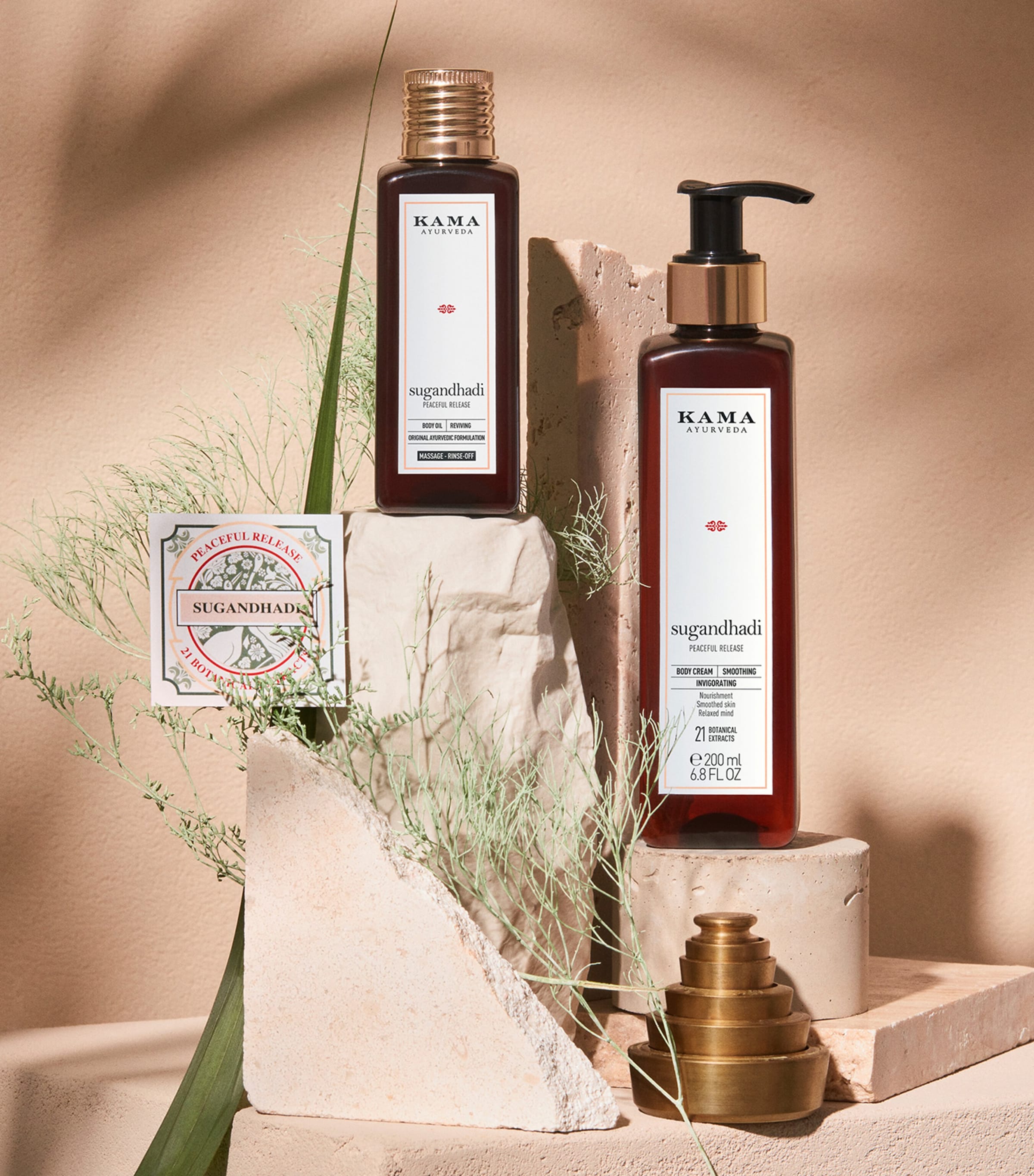 KAMA AYURVEDA Sugandhadi Massaging Body Oil (100ml) | Harrods US