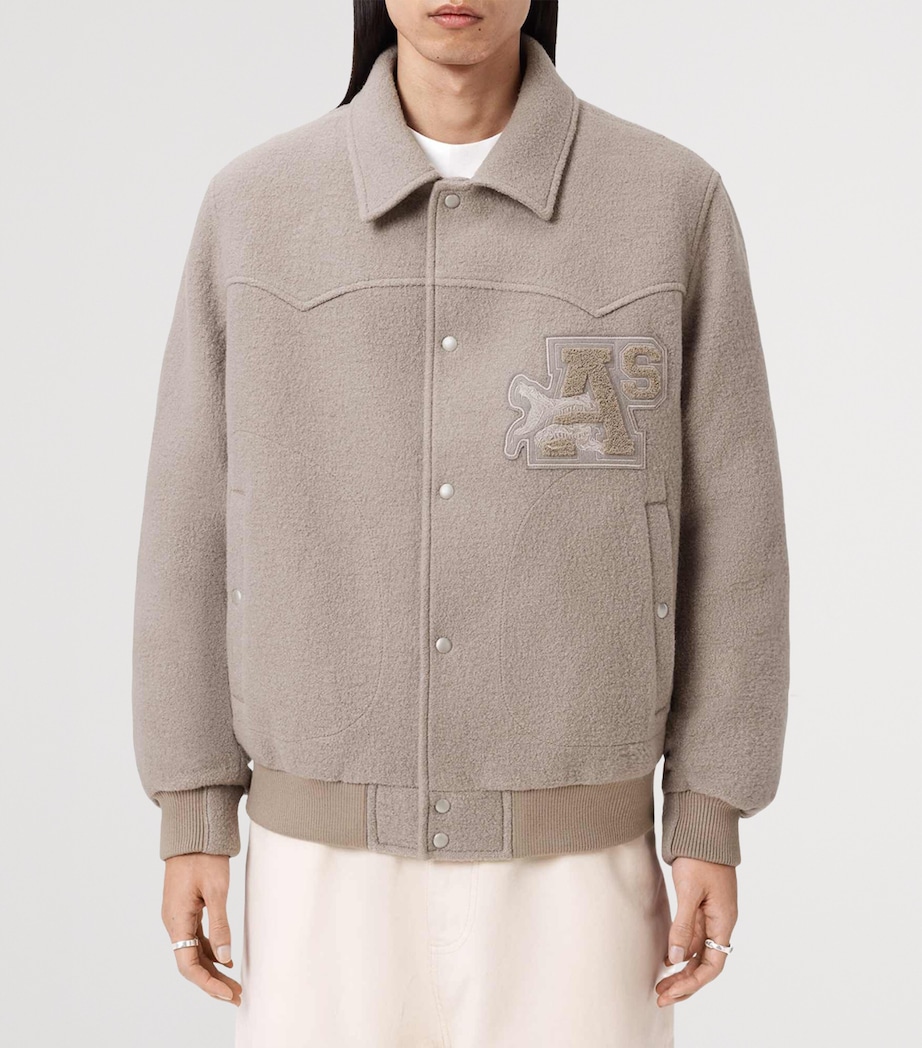 Wool Royce Bomber Jacket MOUSY BROWN Image 3