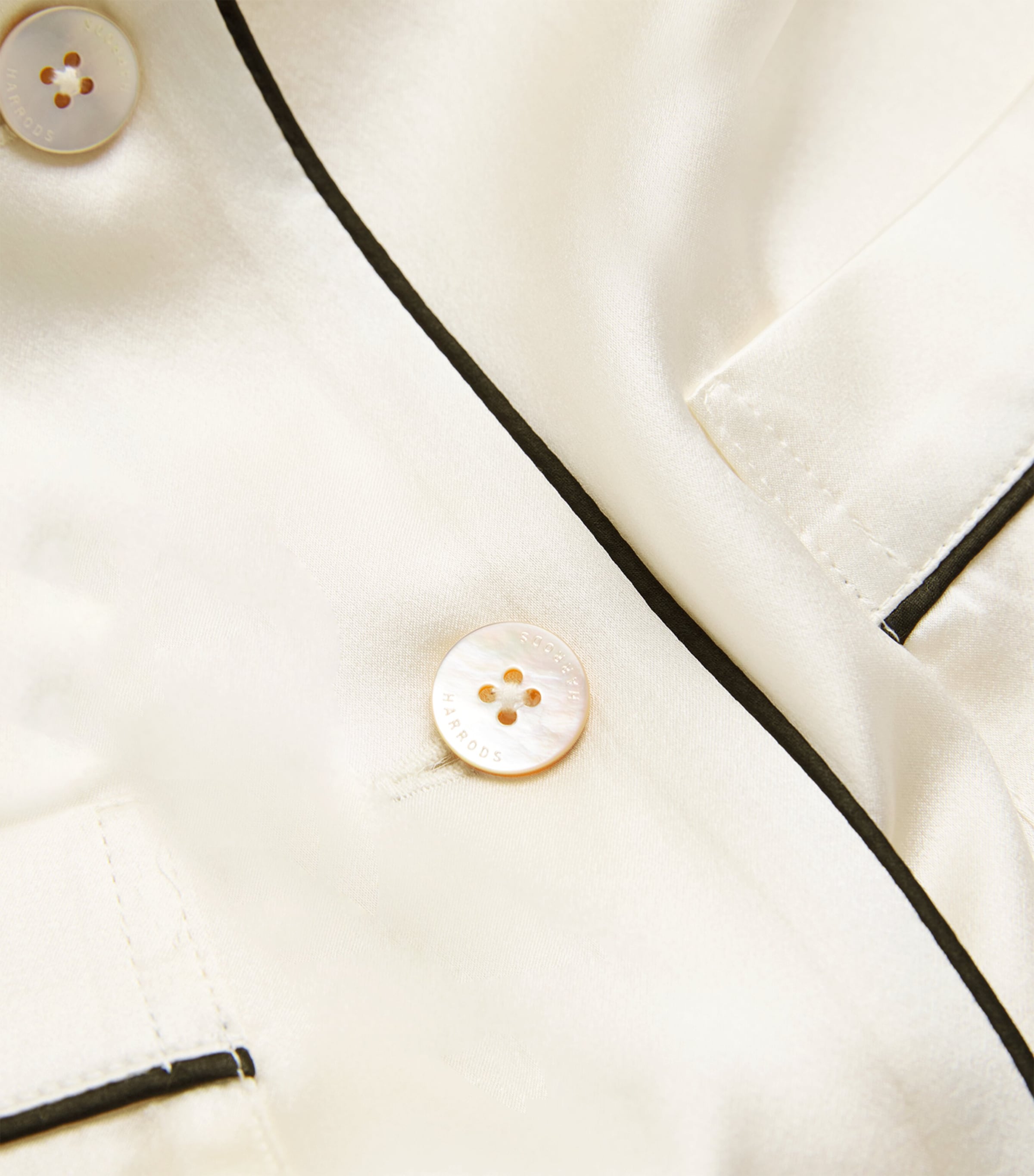 Silk Satin Pyjama Set IVORY Image 5