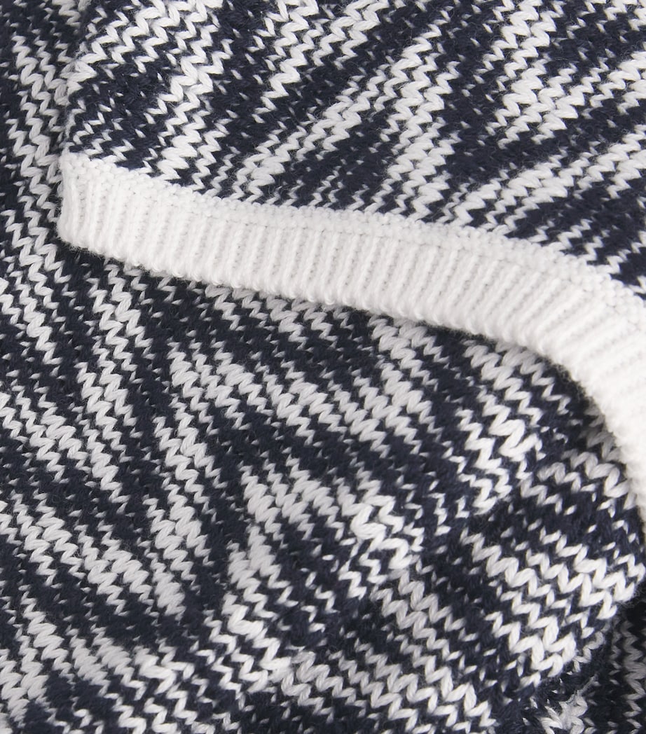 Knitted Olivia Midi Dress CLOUD/NAVY Image 5