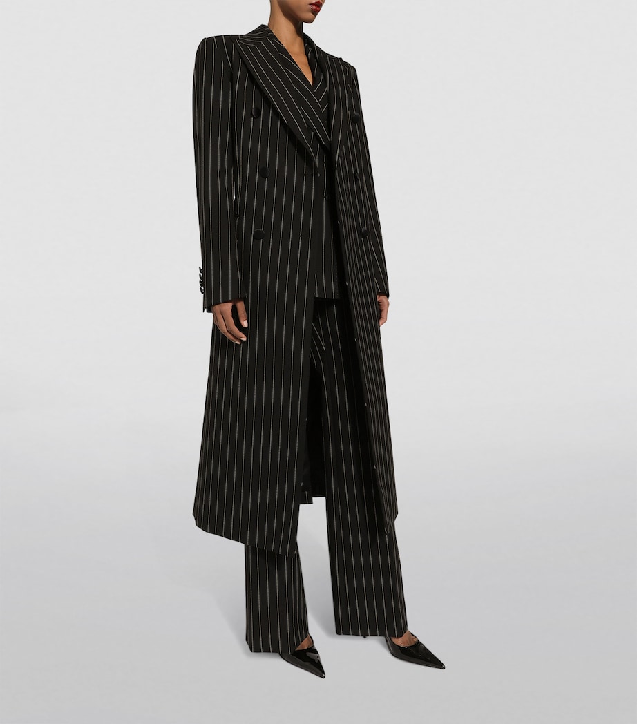 Wool Pinstripe Blazer S8051-STRIPED Image 4