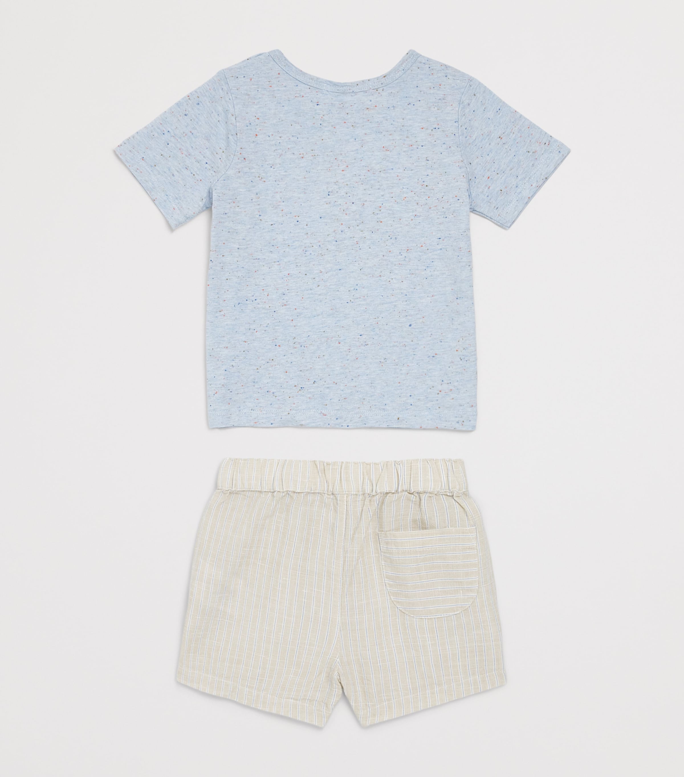 Purebaby Organic Cotton-Linen T-Shirt and Shorts Set (0-12 Months) Tacst Image 2