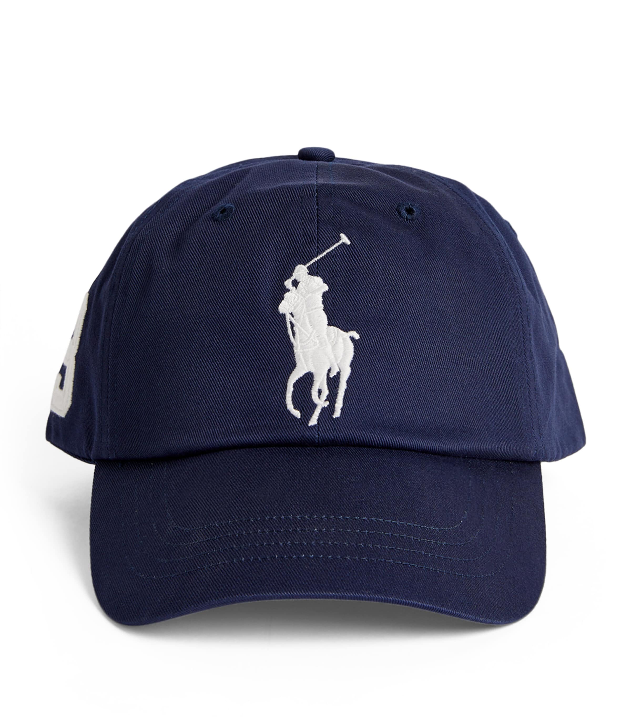 Cotton Polo Pony Baseball Cap NEWPORT NAVY Image 3