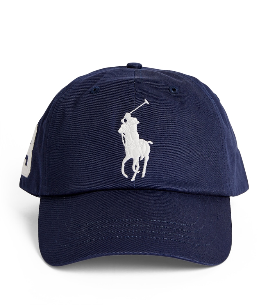 Cotton Polo Pony Baseball Cap NEWPORT NAVY Image 3