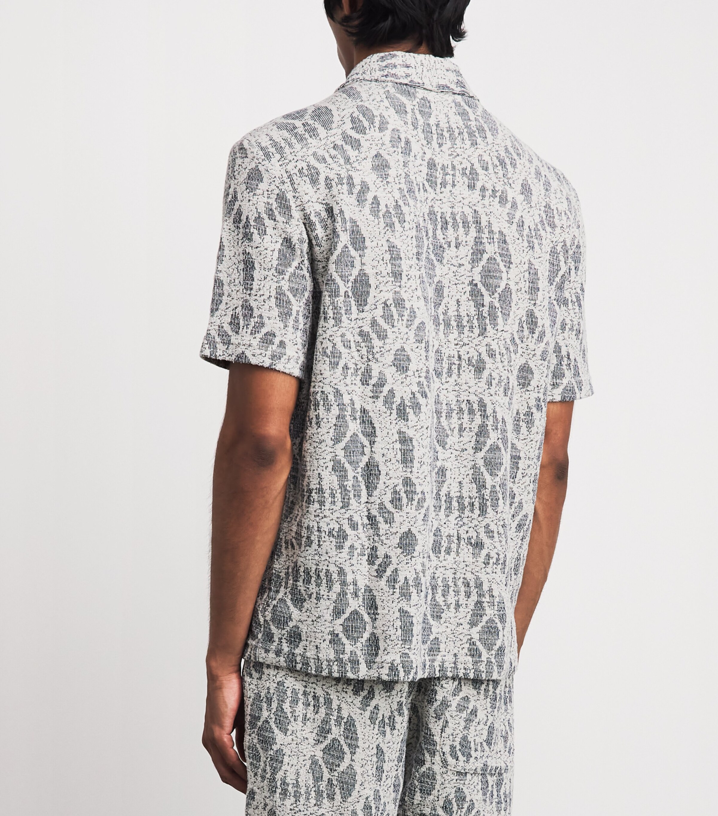 Samsøe Samsøe Mens Sakvist Short-Sleeve Shirt Salute Symmetry Image 5