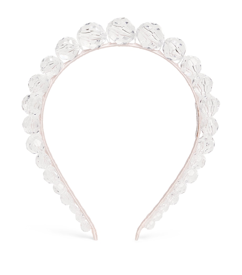 Monnalisa Crystal Headband Antique Pink Image 1