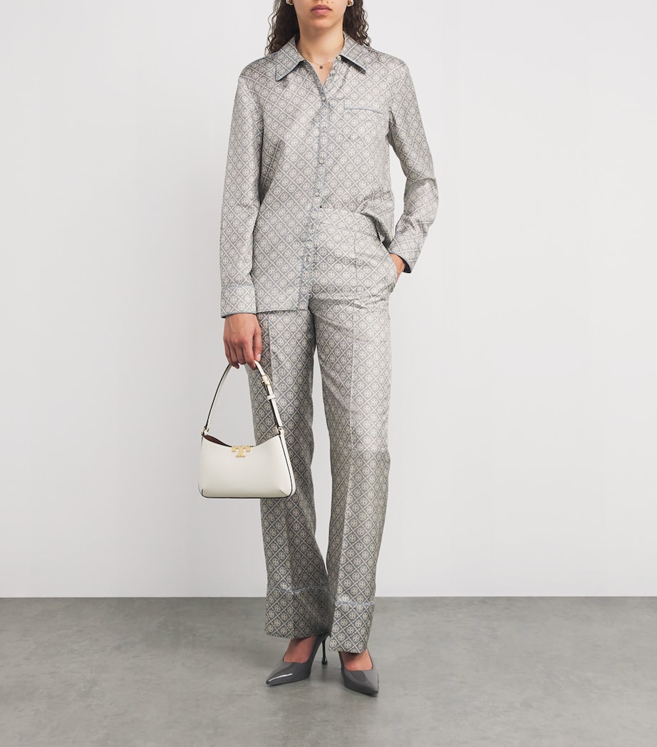 Silk T Monogram Trousers GRAY T MONOGRAM MINI Image 2
