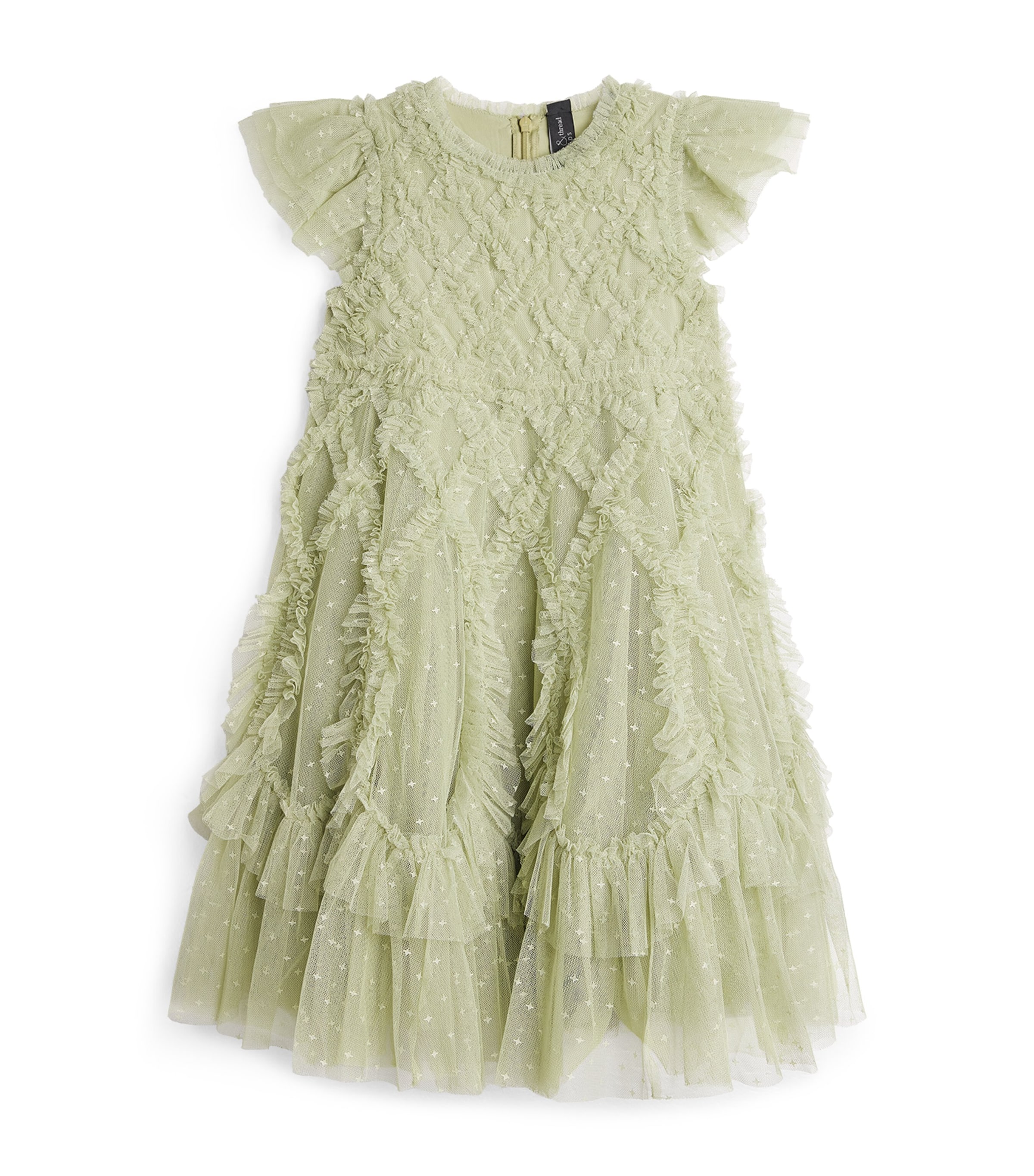 Needle & Thread Tulle Rosella Dress In Green