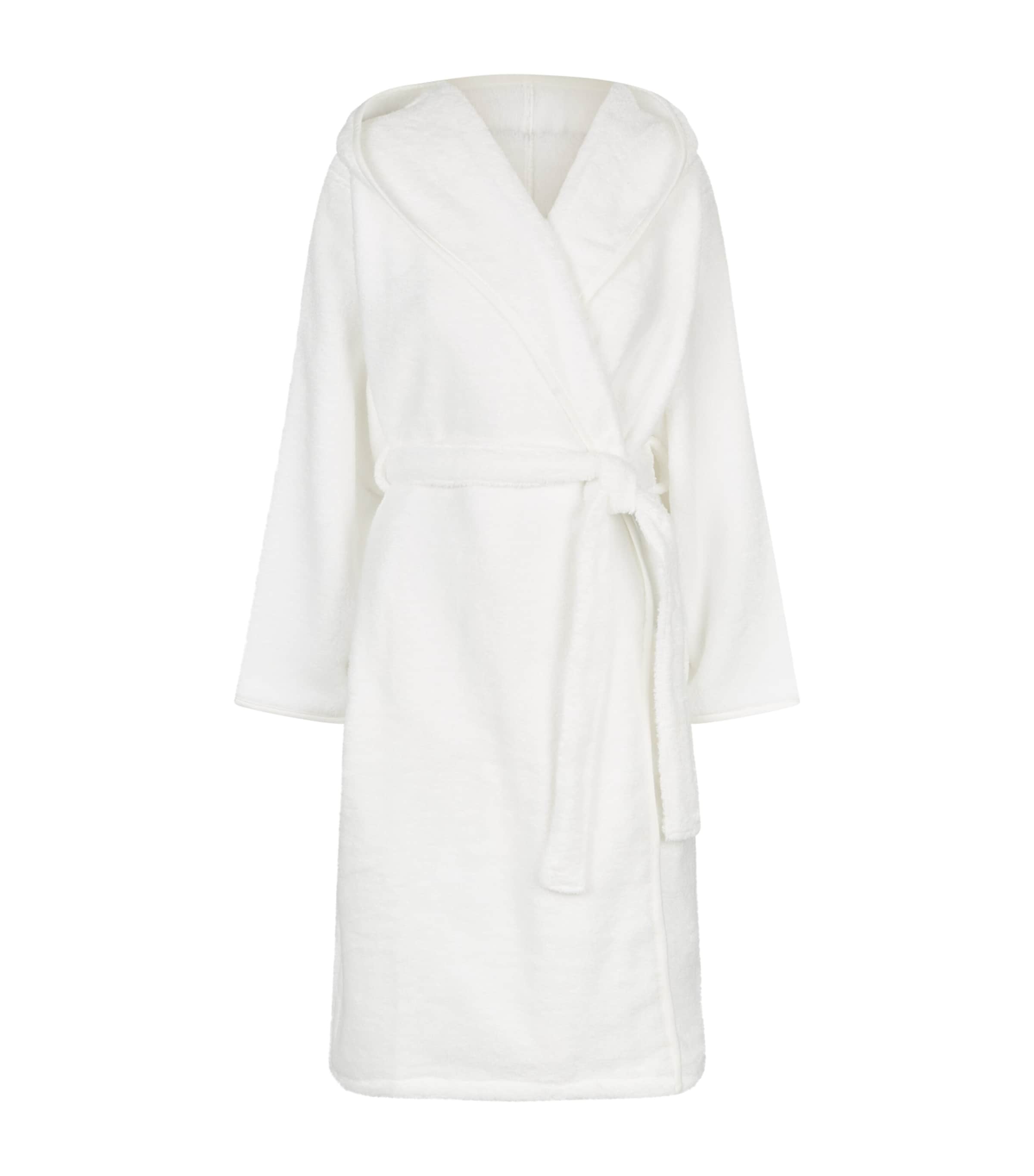 Uchino Zero Twist Hooded Bathrobe In White