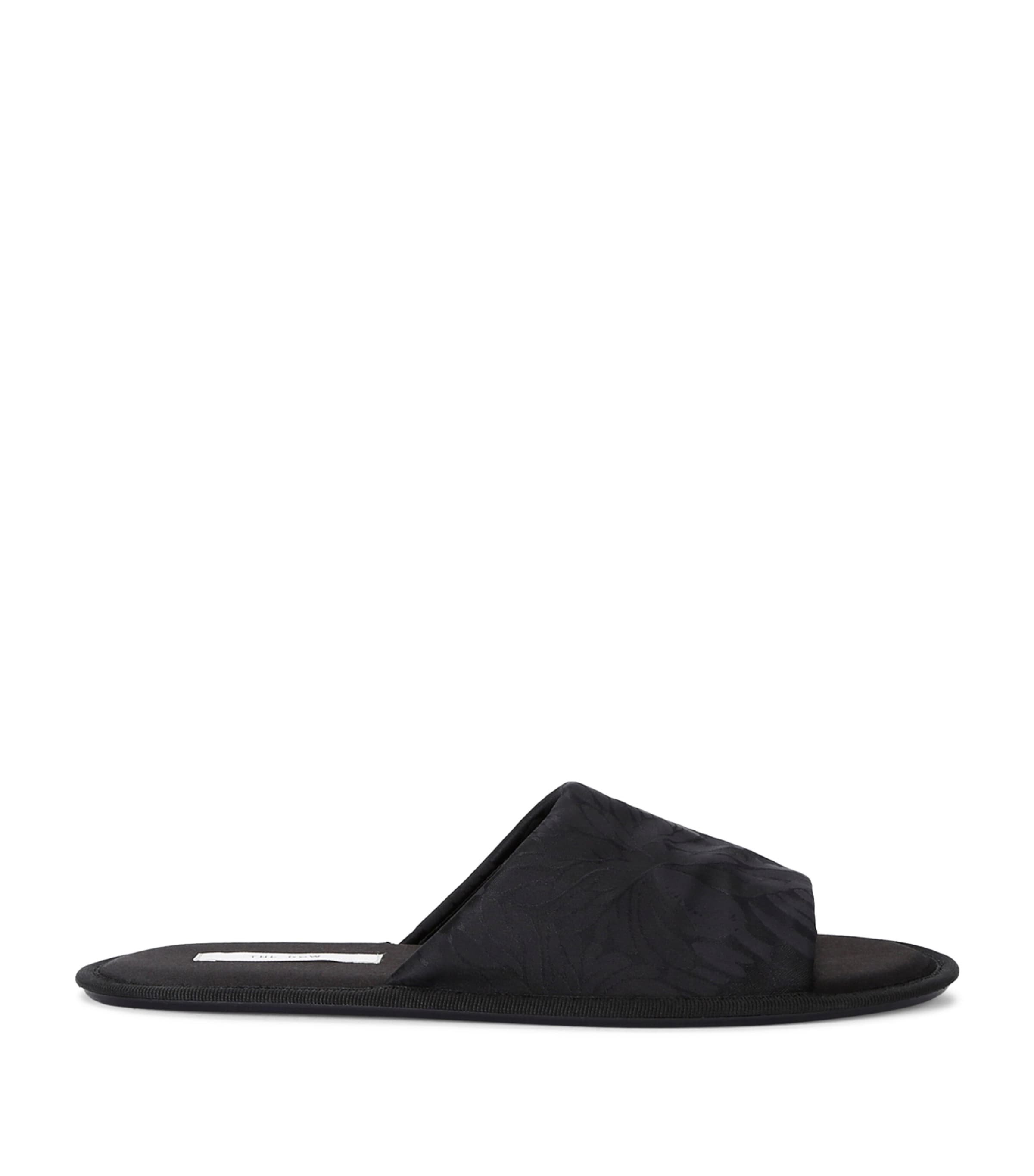 Shop The Row Frances Jacquard Slides In Black