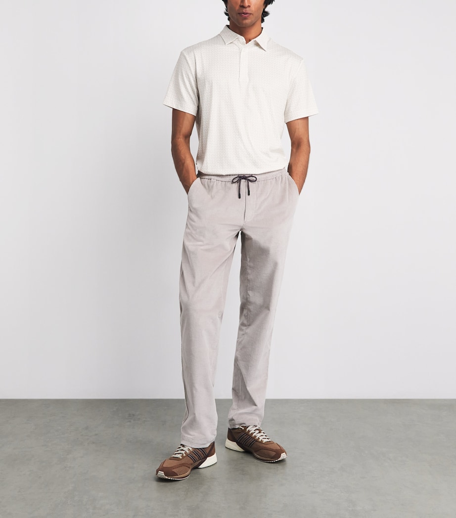 J Lindeberg Mens Bala Polo Shirt White Moonbeam Image 2
