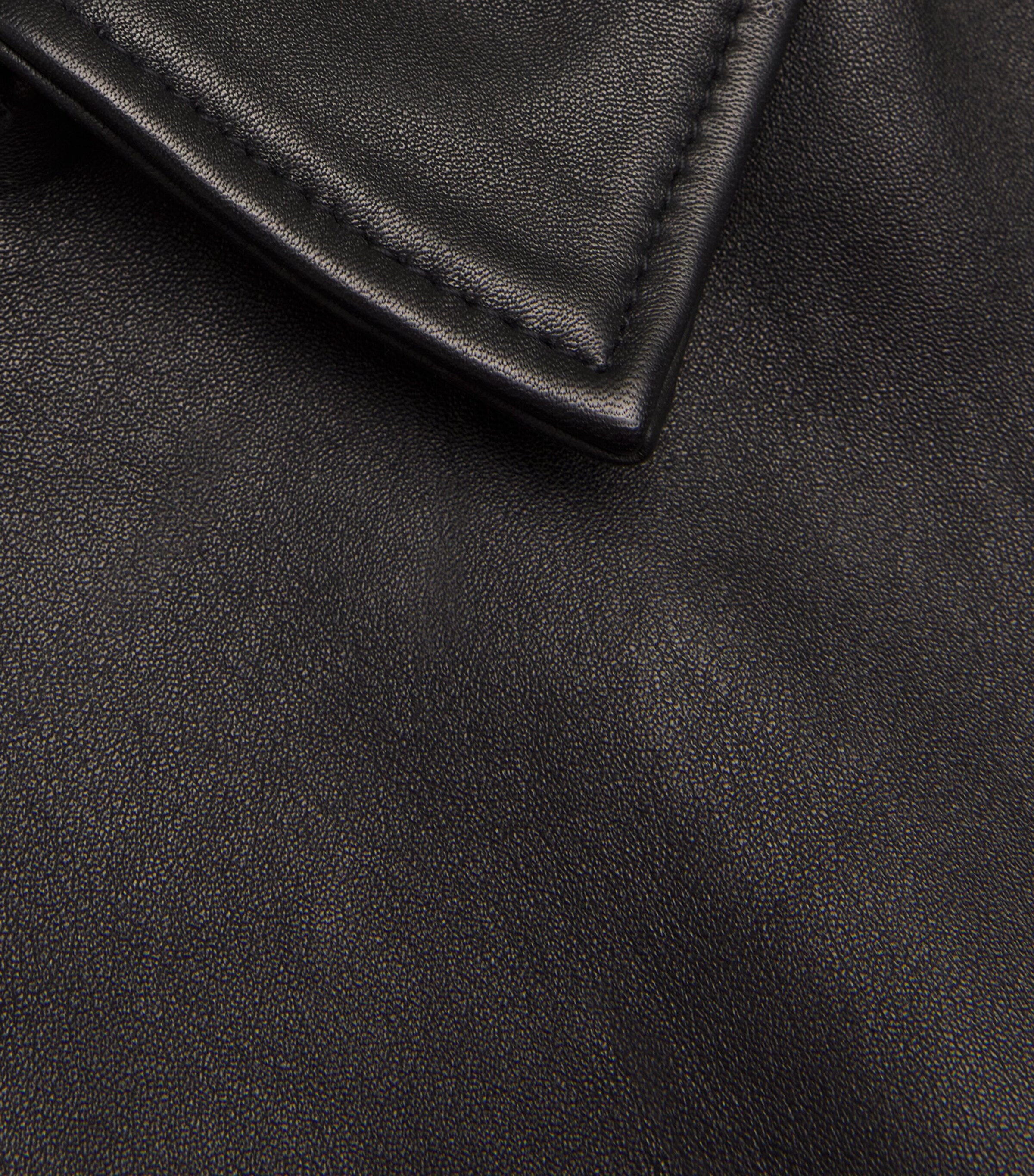 Leather Biker Jacket BLACK Image 5