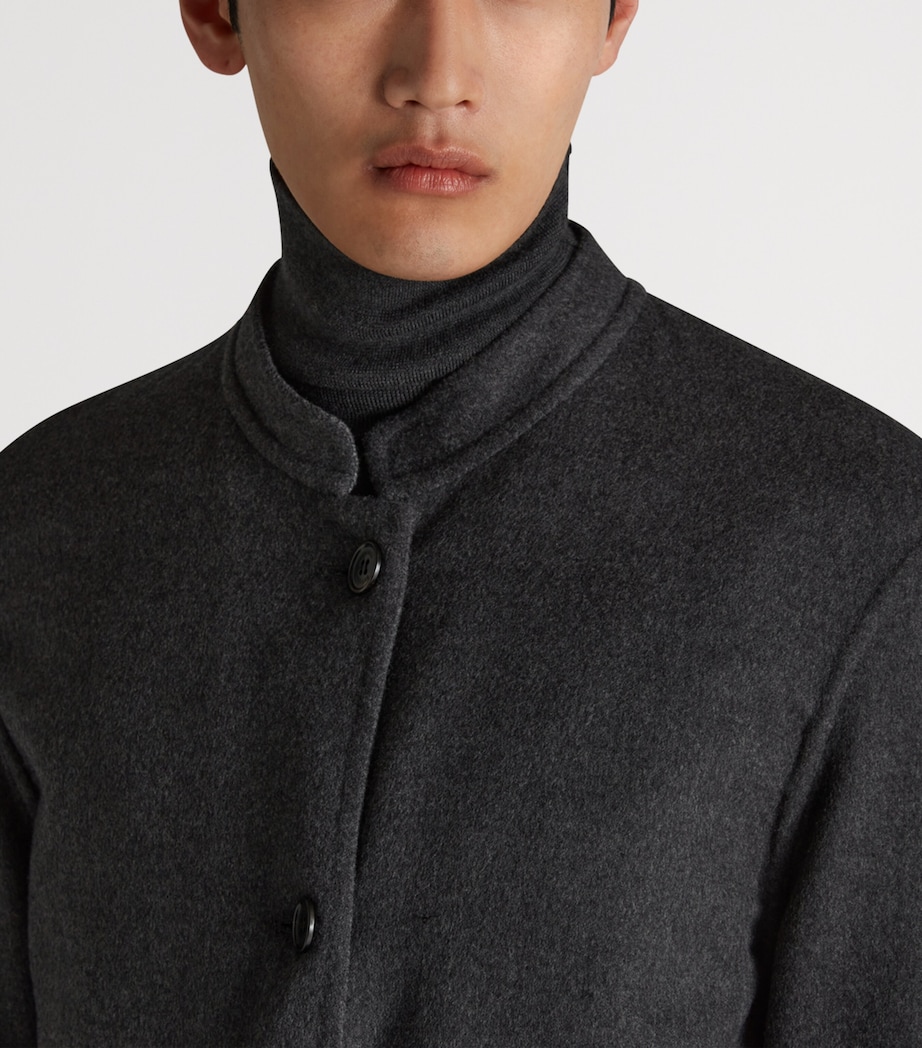 Wool Reversible Double-Faced Driving Jacket 013CHARCOAL MELANGE Image 7