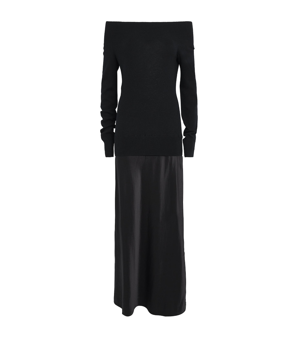 Cashmere-Silk Sweater Maxi Dress