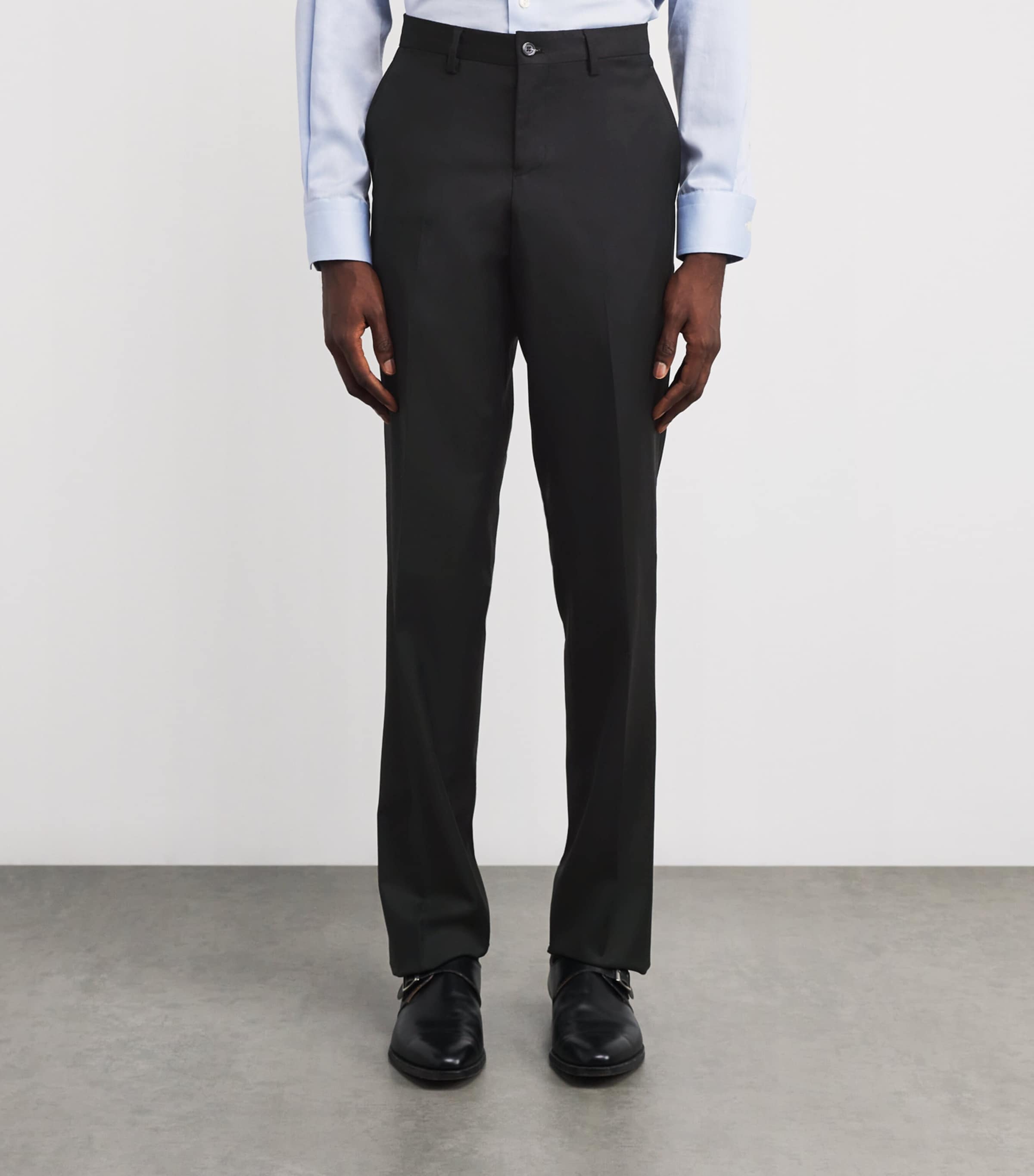 Virgin Wool Tailored Trousers 999 Image 3