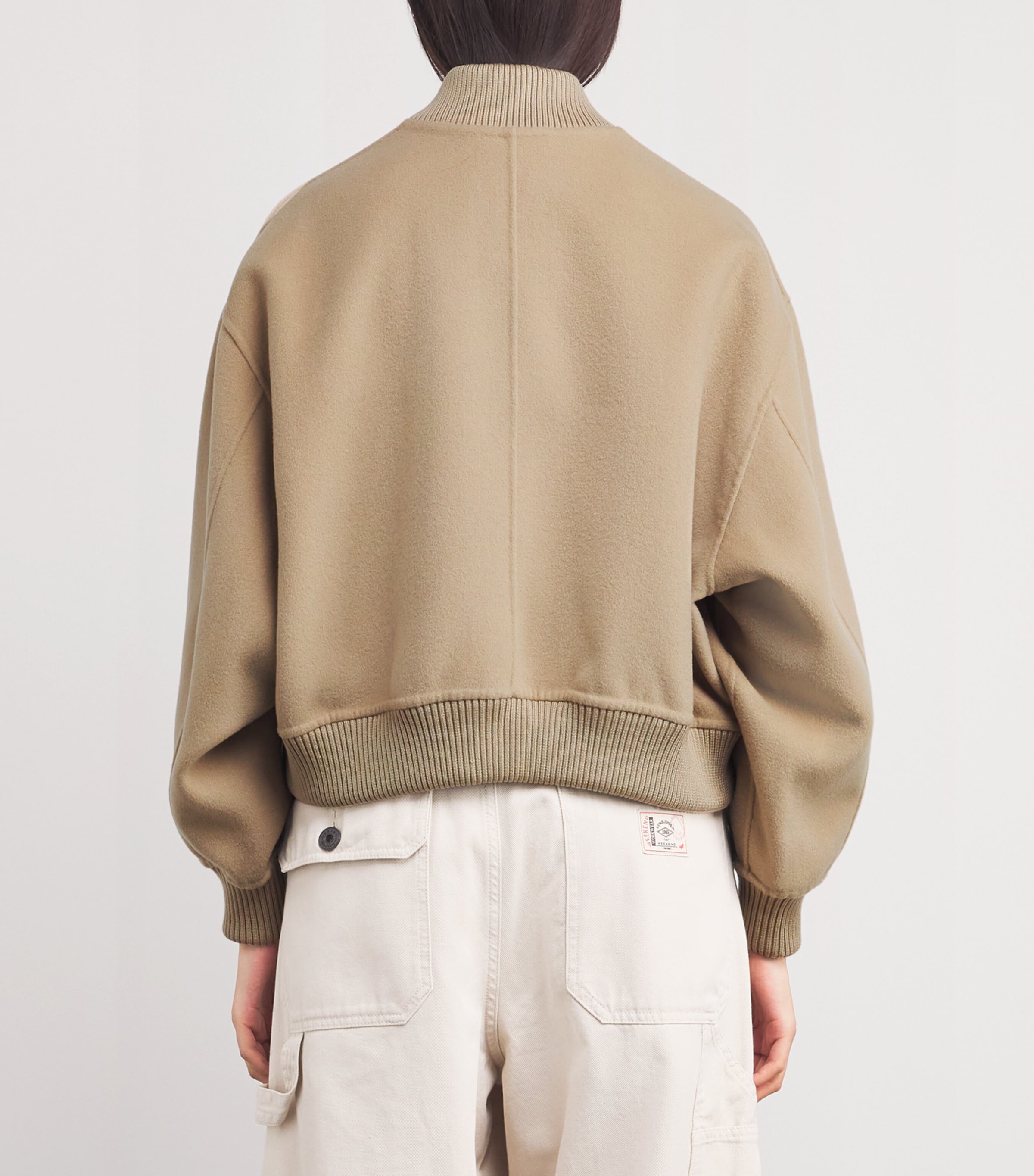 Wool-Blend Bomber Jacket CAMEL Image 4