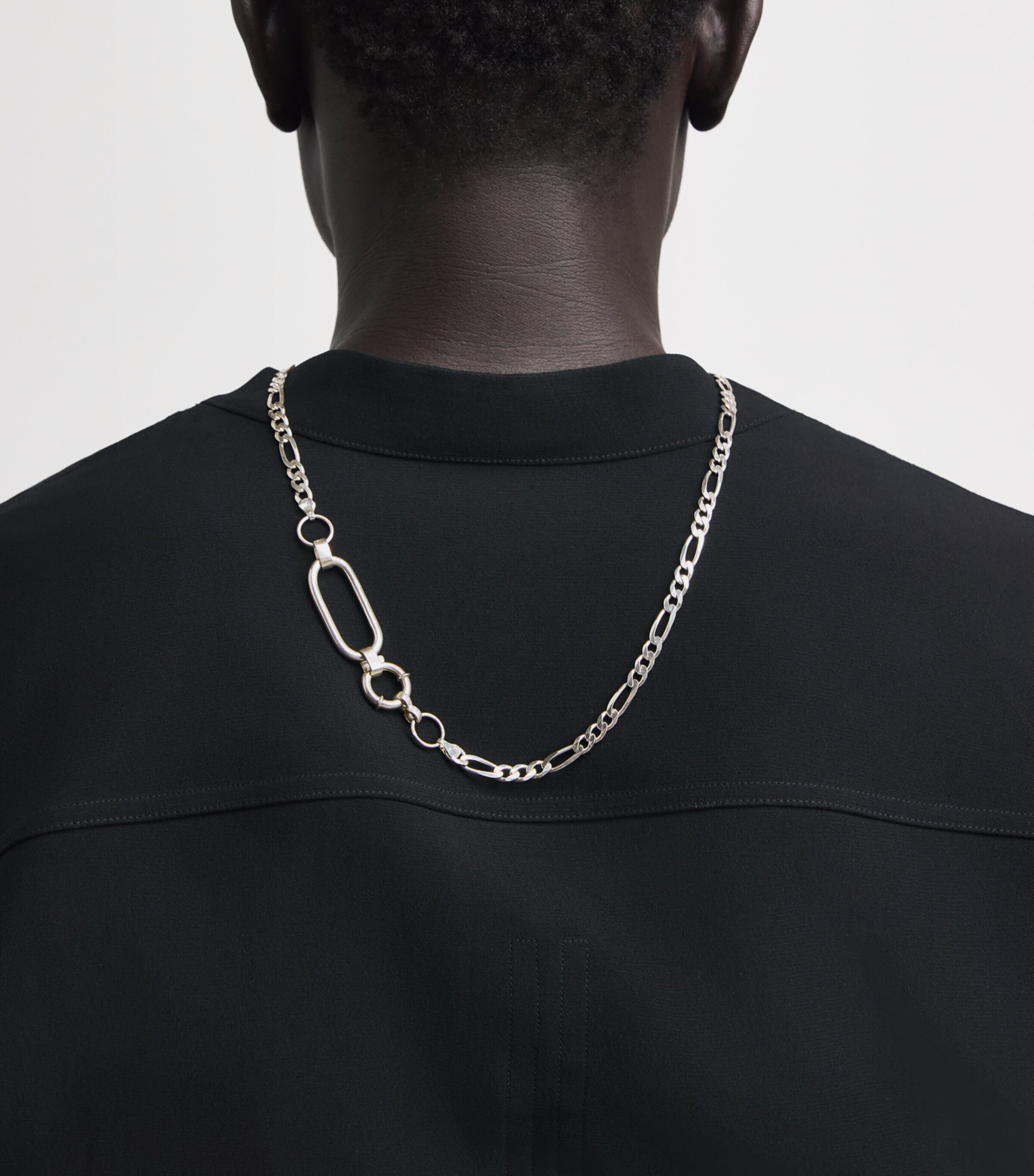 FYR Sterling Silver Anchor Lock Necklace Silver Image 4