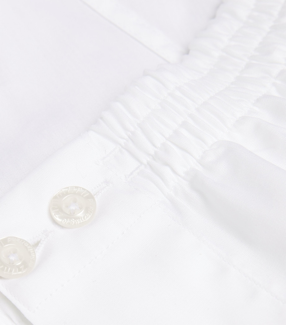 Cotton Woven Boxers 001 WHITE Image 5