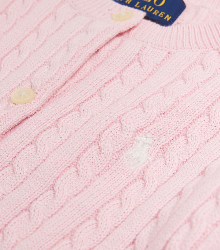 Cable-Knit Cardigan (2-4 Years) HINT OF PINK Image 3