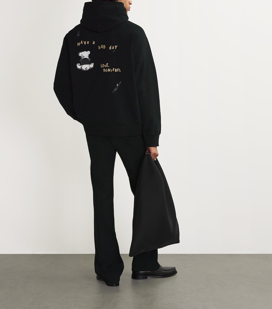 Cotton Gloomy Hoodie BLACK Image 2