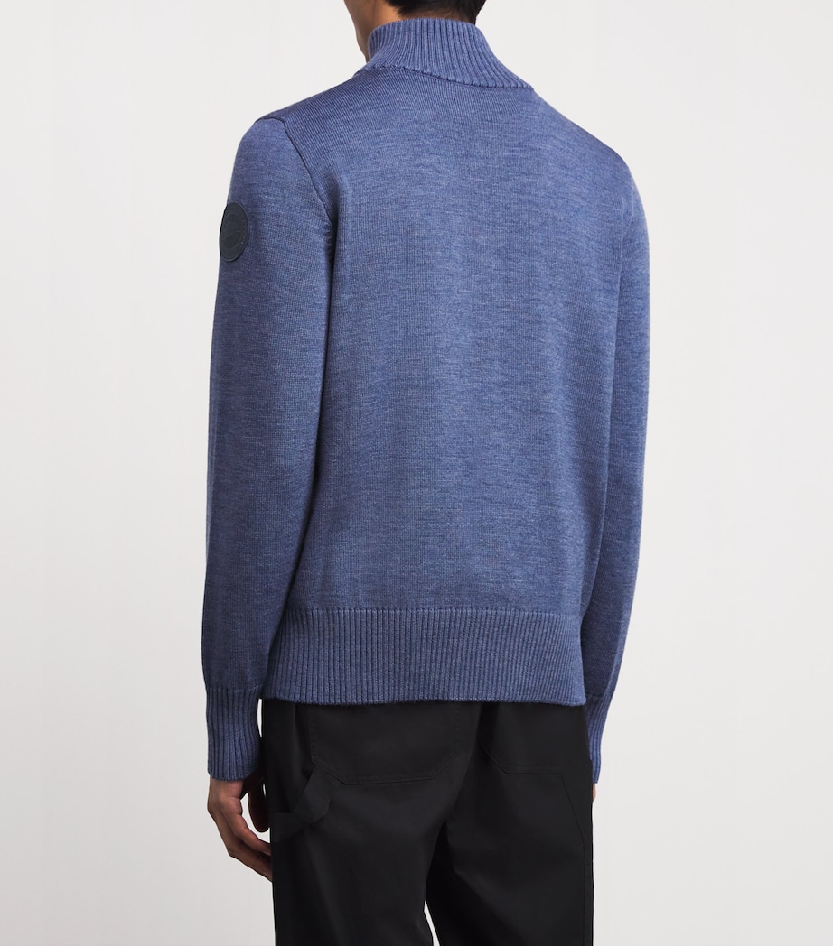 Rosseau Quarter-Zip Sweater OZONE BLUE HTHR 9300 Image 4