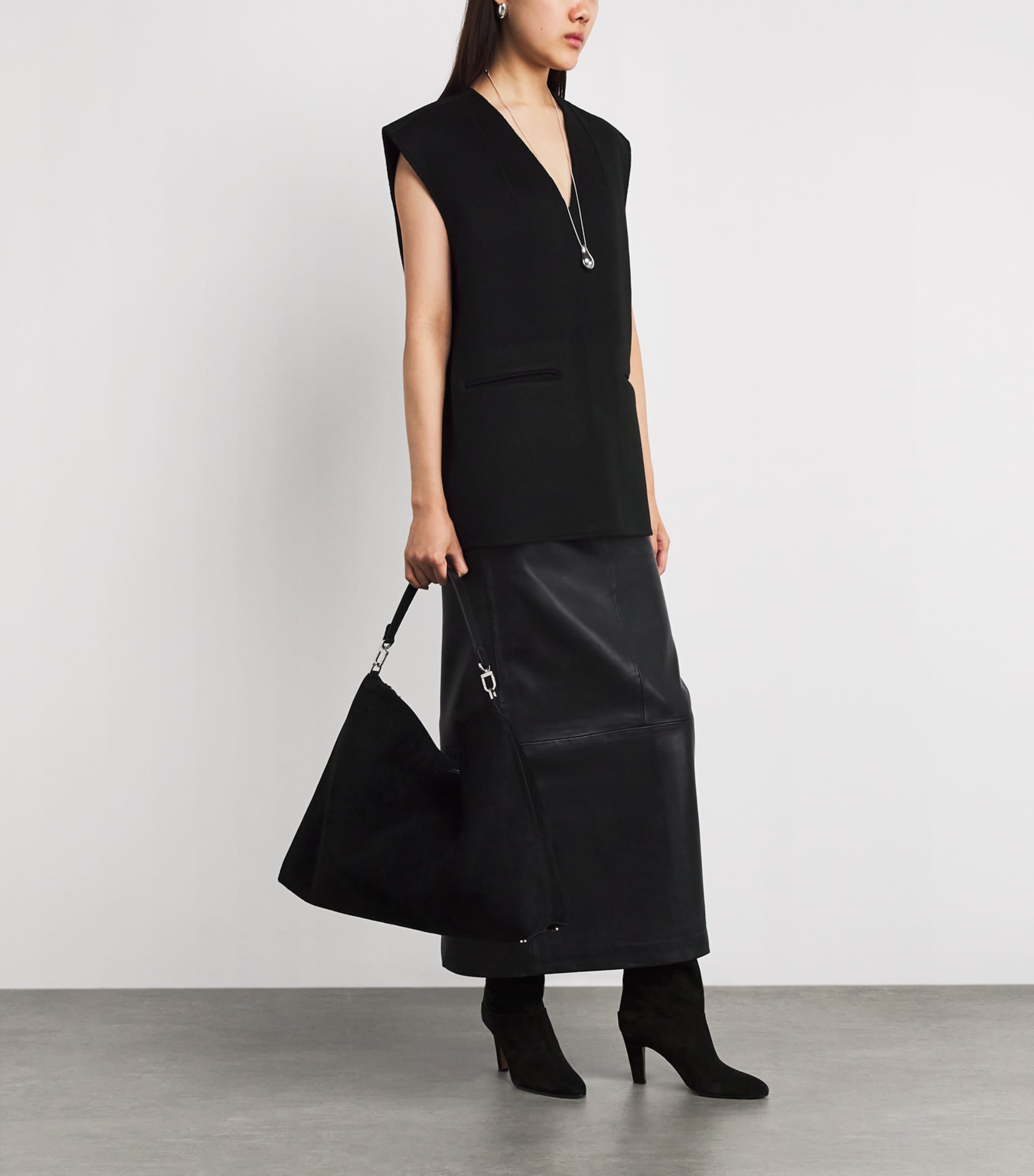 Stylein Womens Wool-Blend Tatum Vest Black Image 2