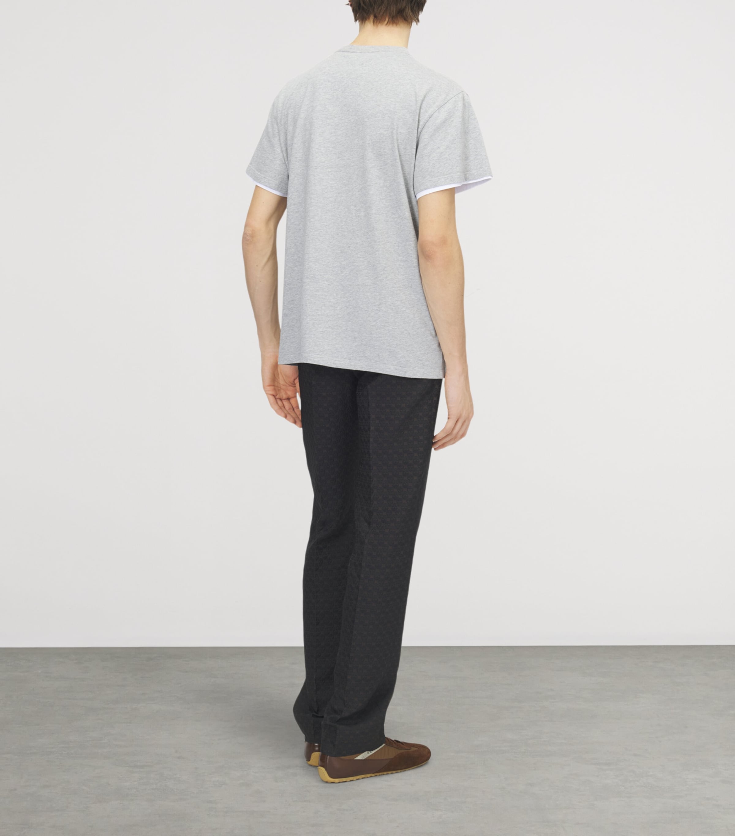 McQueen Mens Skull Distressed T-Shirt Image 3