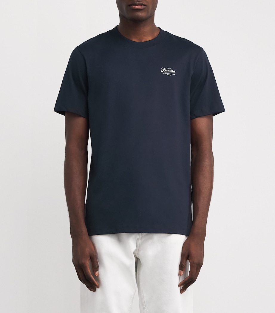 Cotton Logo Atelier T-Shirt MIDNIGHT BLUE Image 3