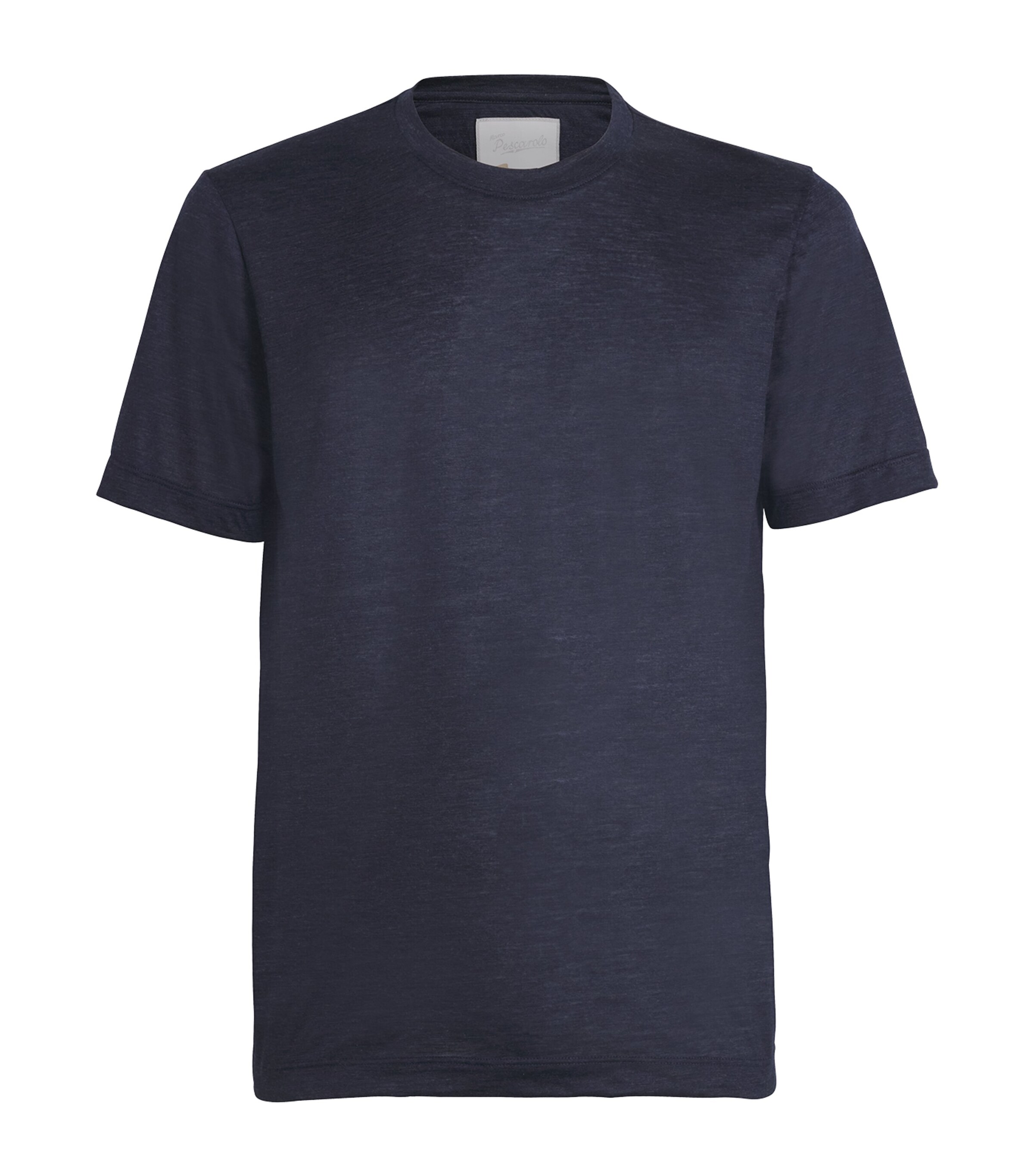 Marco Pescarolo Mens Cotton Half-Sleeve T-Shirt Navy Image 1
