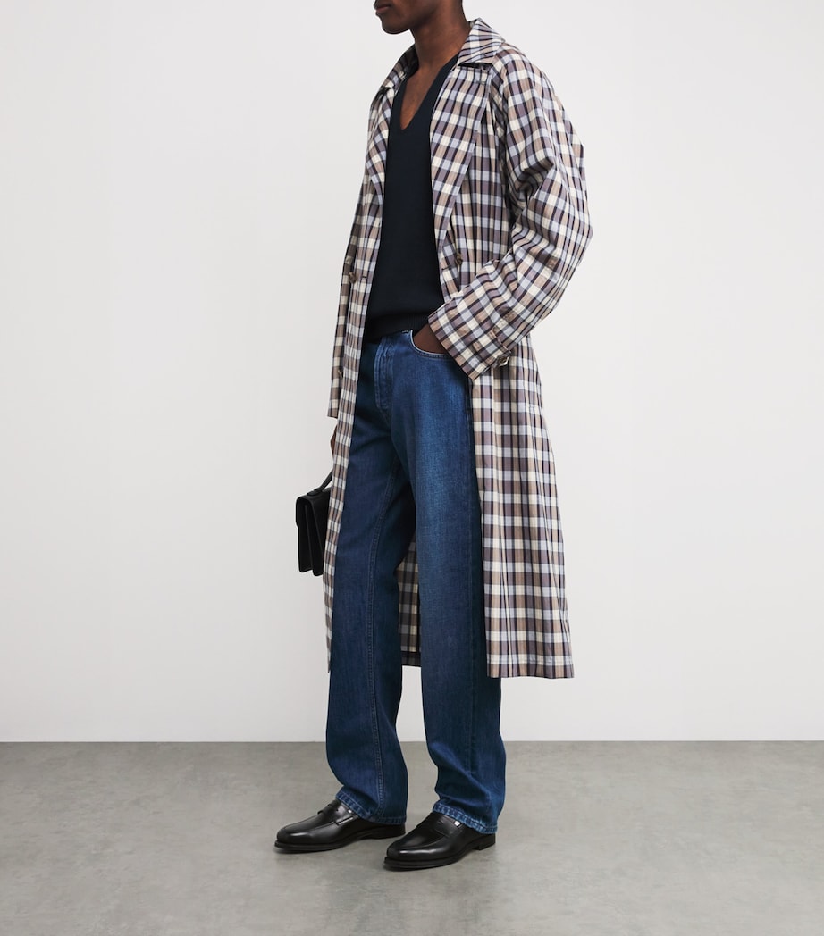 Leather Maestra Penny Loafers BLACK Image 3