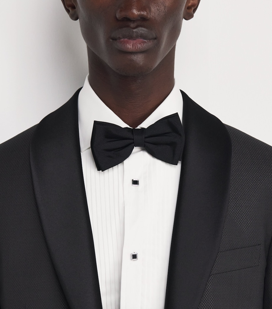 Rhodium-Plated Celtic Onyx Cufflinks Set ONYX Image 2