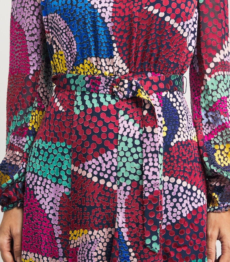 Silk Jacqui B Midi Dress 889-JANGLE Image 6