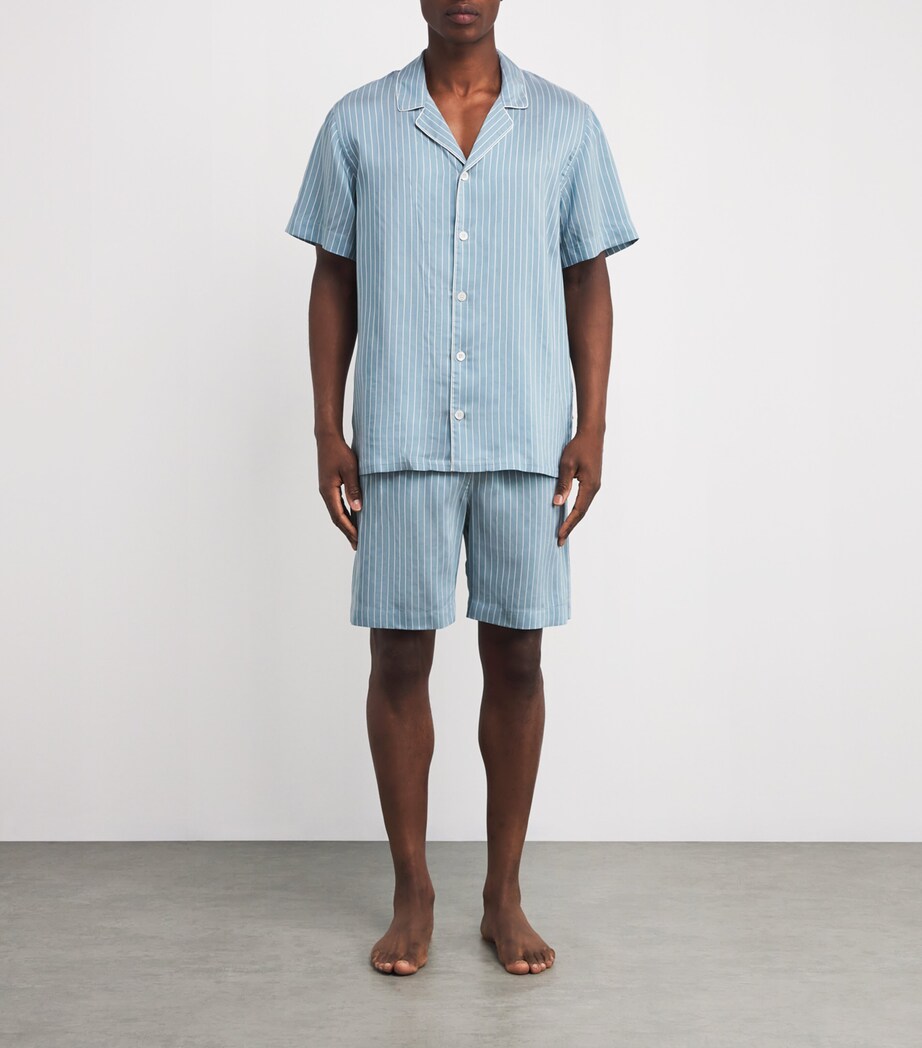 Stripe Short Pyjama Set 527 AQUA STRIPES Image 2