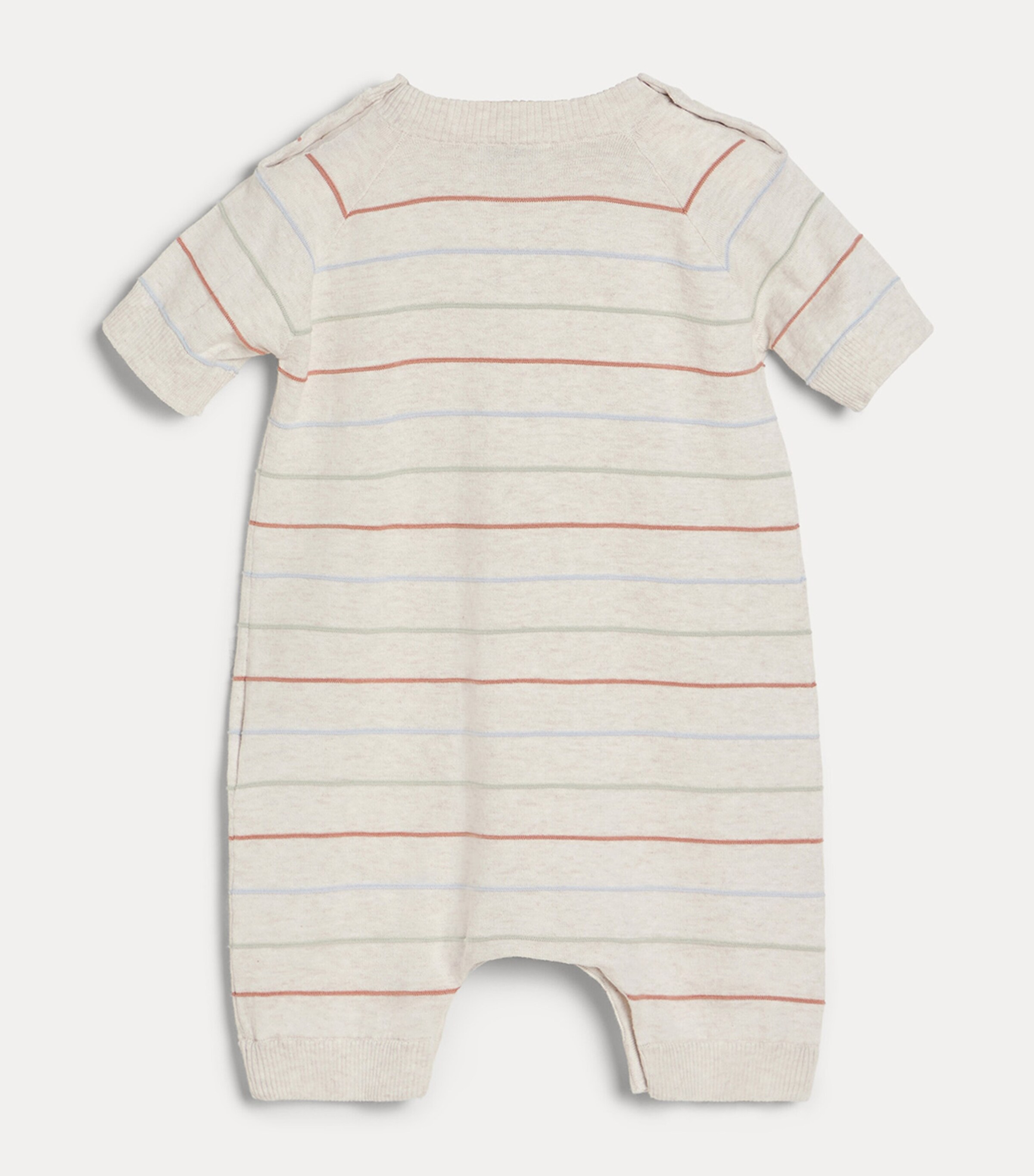 Brunello Cucinelli Kids Stripe Playsuit (3-18 Months) Image 3