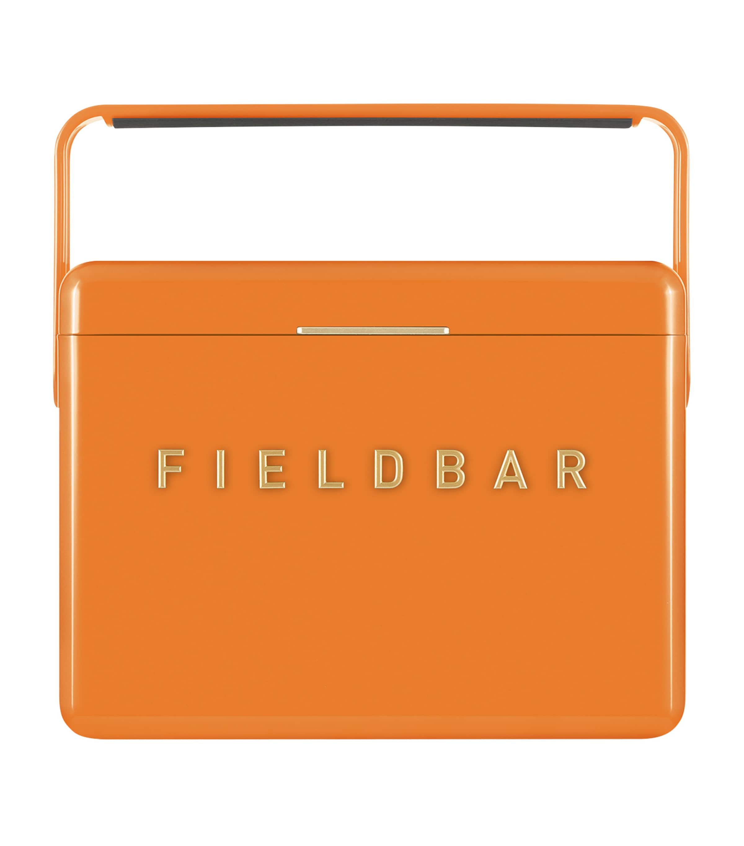 Mini Bar Cooler Box with Leather Sling (4L) ORANGE Image 1
