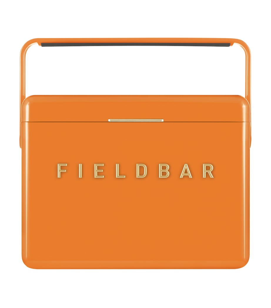 Mini Bar Cooler Box with Leather Sling (4L) ORANGE Image 1