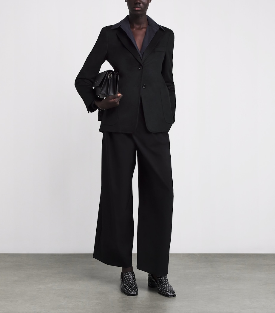 Camel Single-Breasted Blazer BLACK Image 2