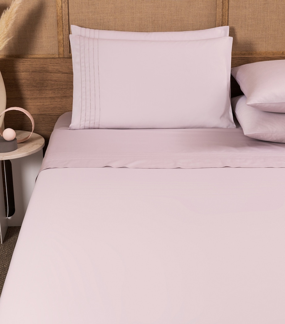 Lush Ajour Super King Oxford Flat Sheet Set 3422 - SAKURA PINK Image 2