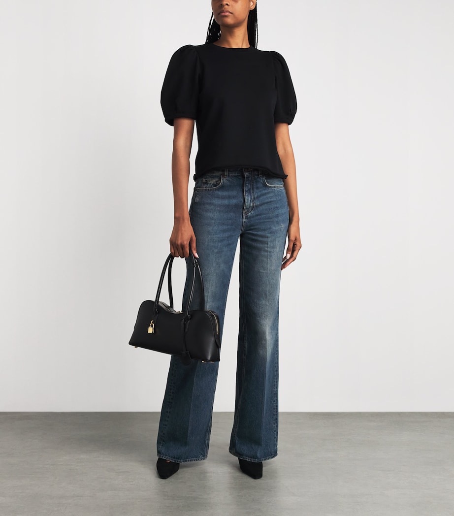 ME+EM Womens Leg Elongator Jeans Authentic Dark Wash Image 2
