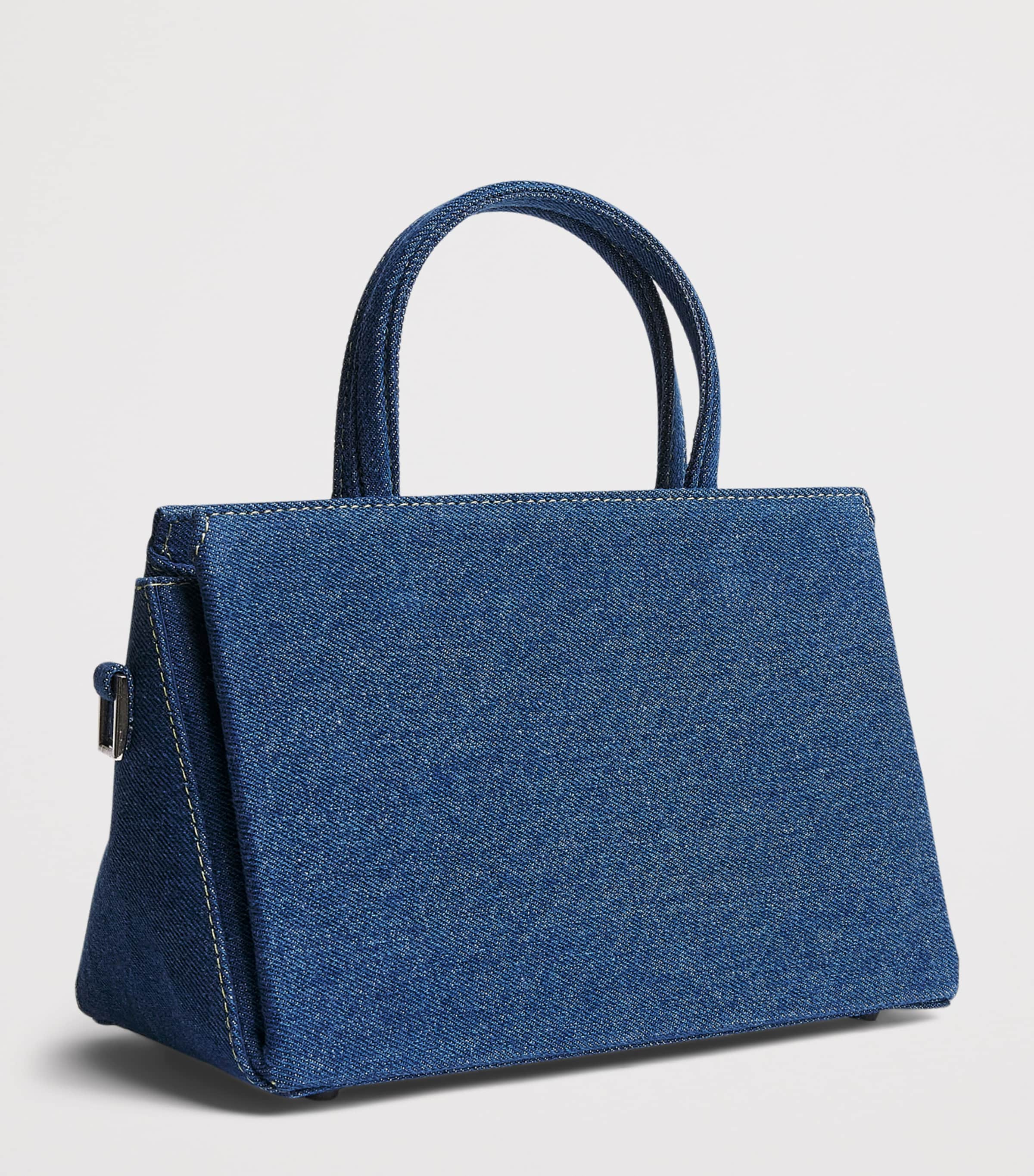 Talel Paris Medium Denim V2 Tote Bag Blue Denim Image 3