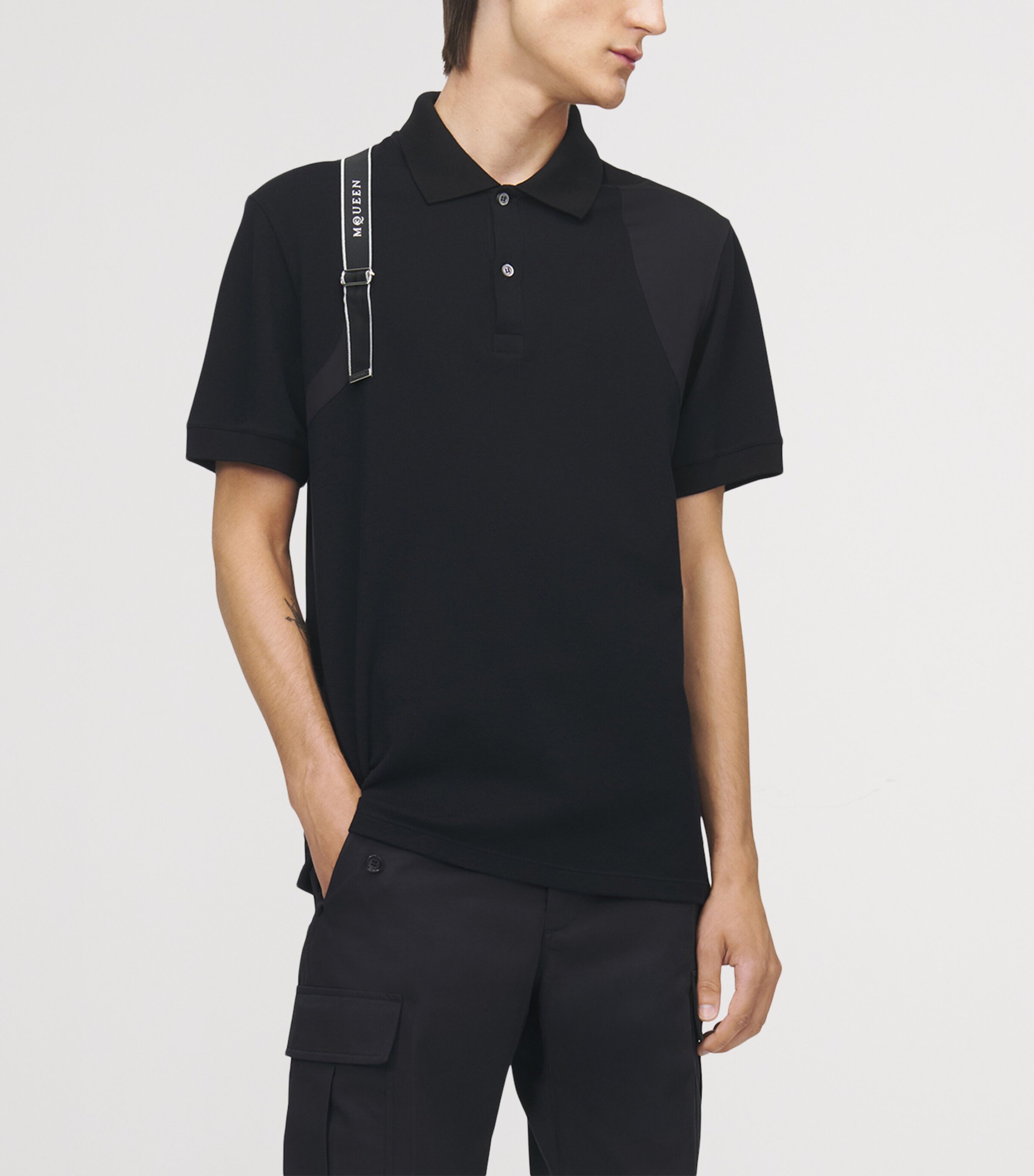 Cotton Harness Polo Shirt 1000 Image 5