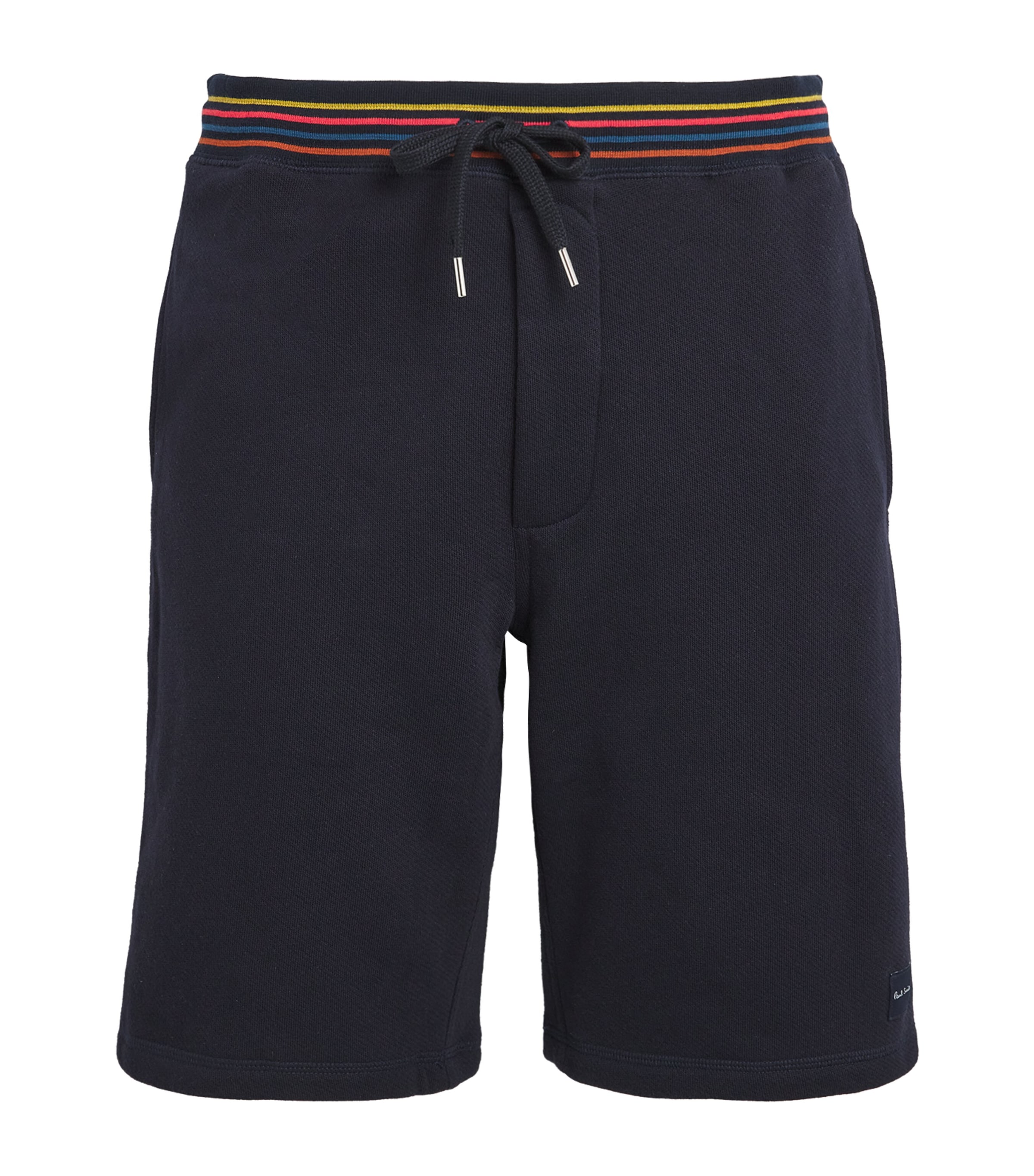 Shop Paul Smith Cotton Artist Rib Shorts In Blue