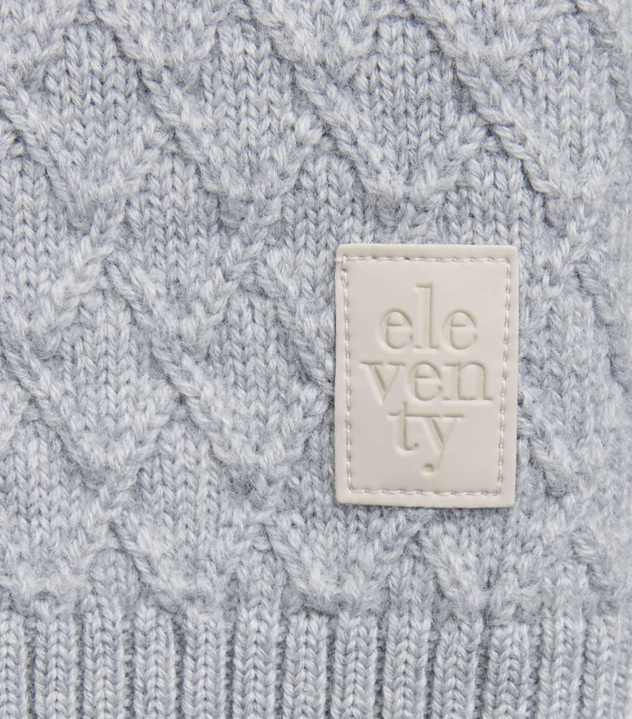 Eleventy Kids Virgin Wool Funnel-Neck Sweater (2-16 Years) Beige Chiaro Mel Image 3