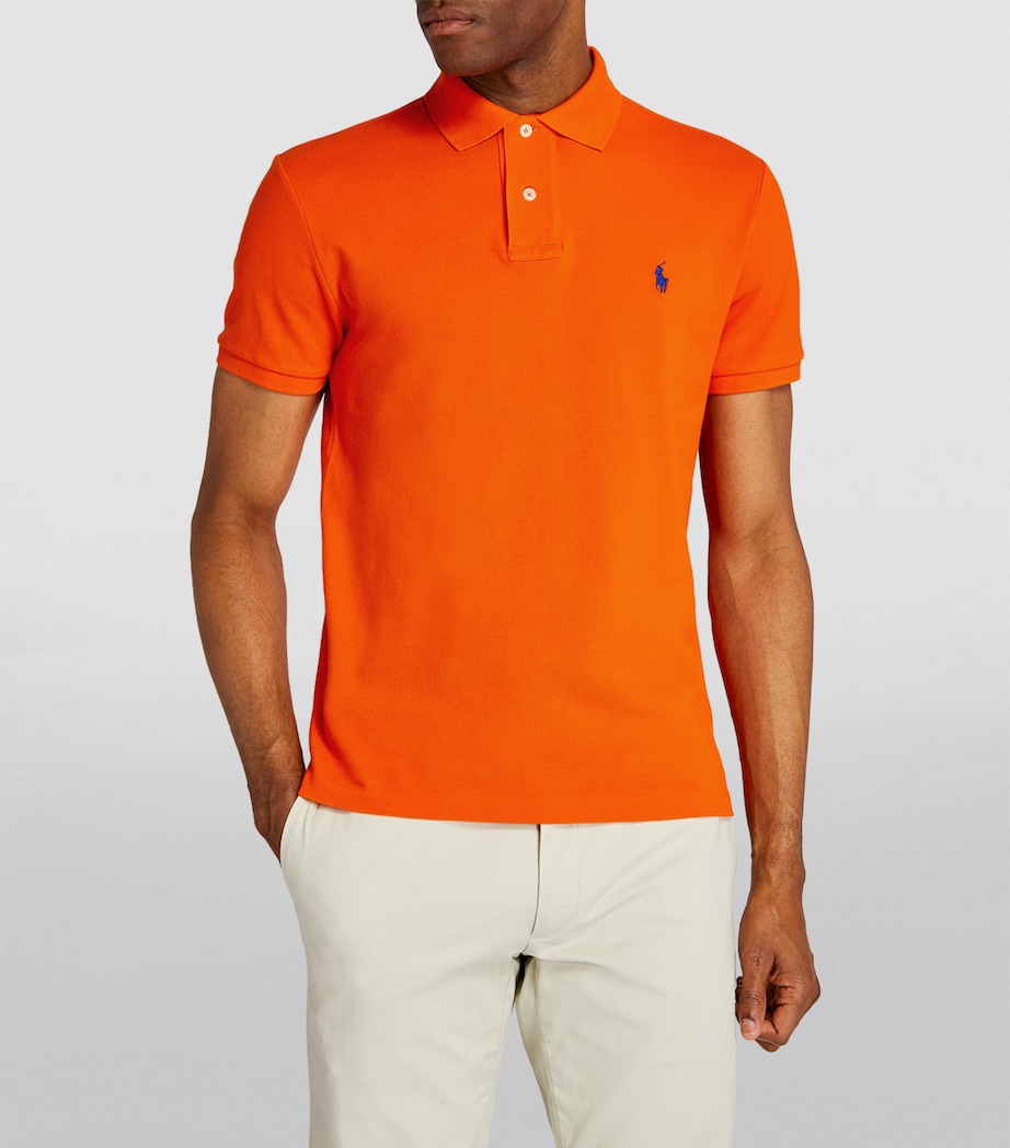 Cotton Polo Shirt ORANGE Image 3
