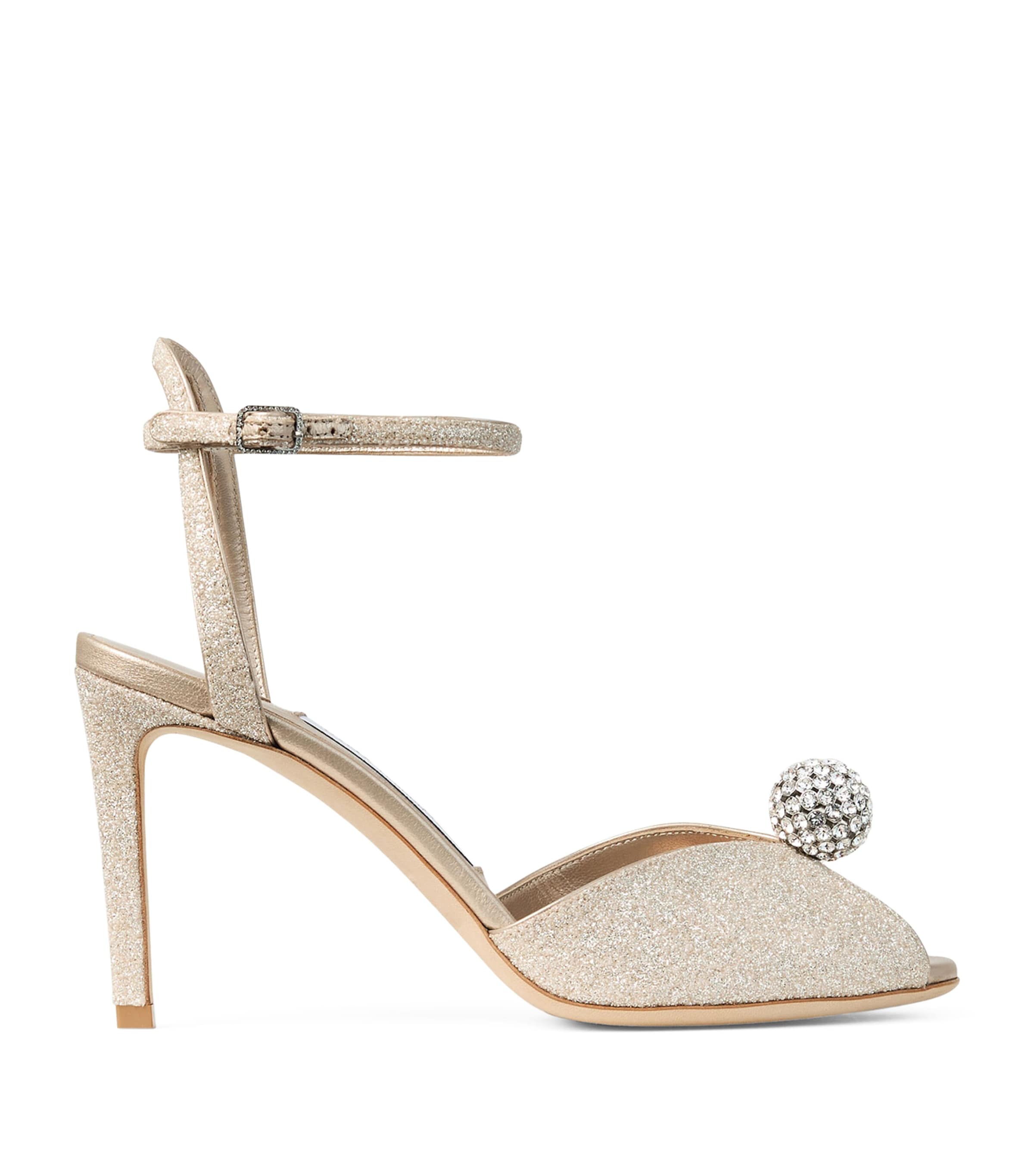 Jimmy Choo Sacora 85 Sandals In Gold