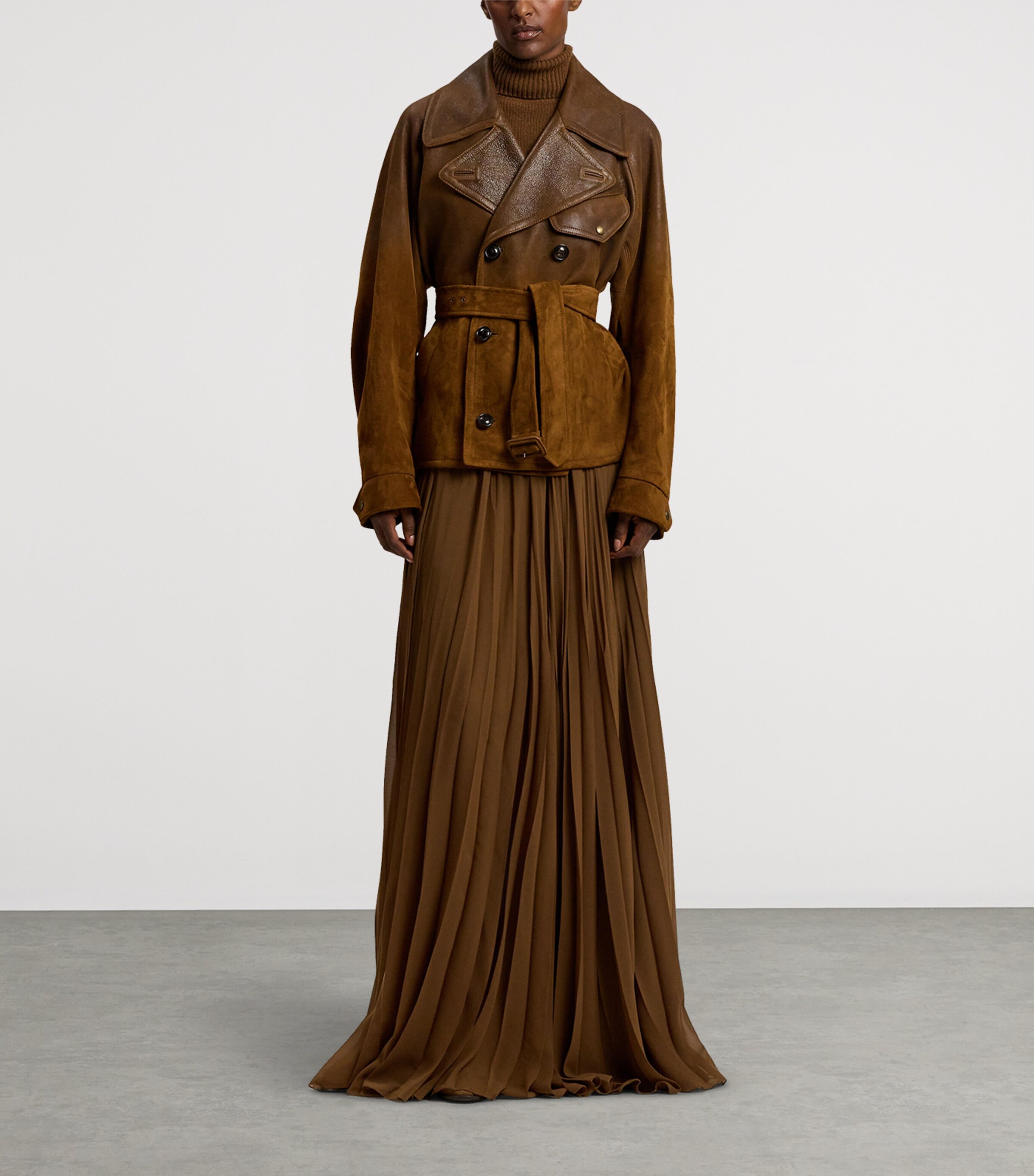 Cashmere Rollneck Sweater COGNAC Image 9