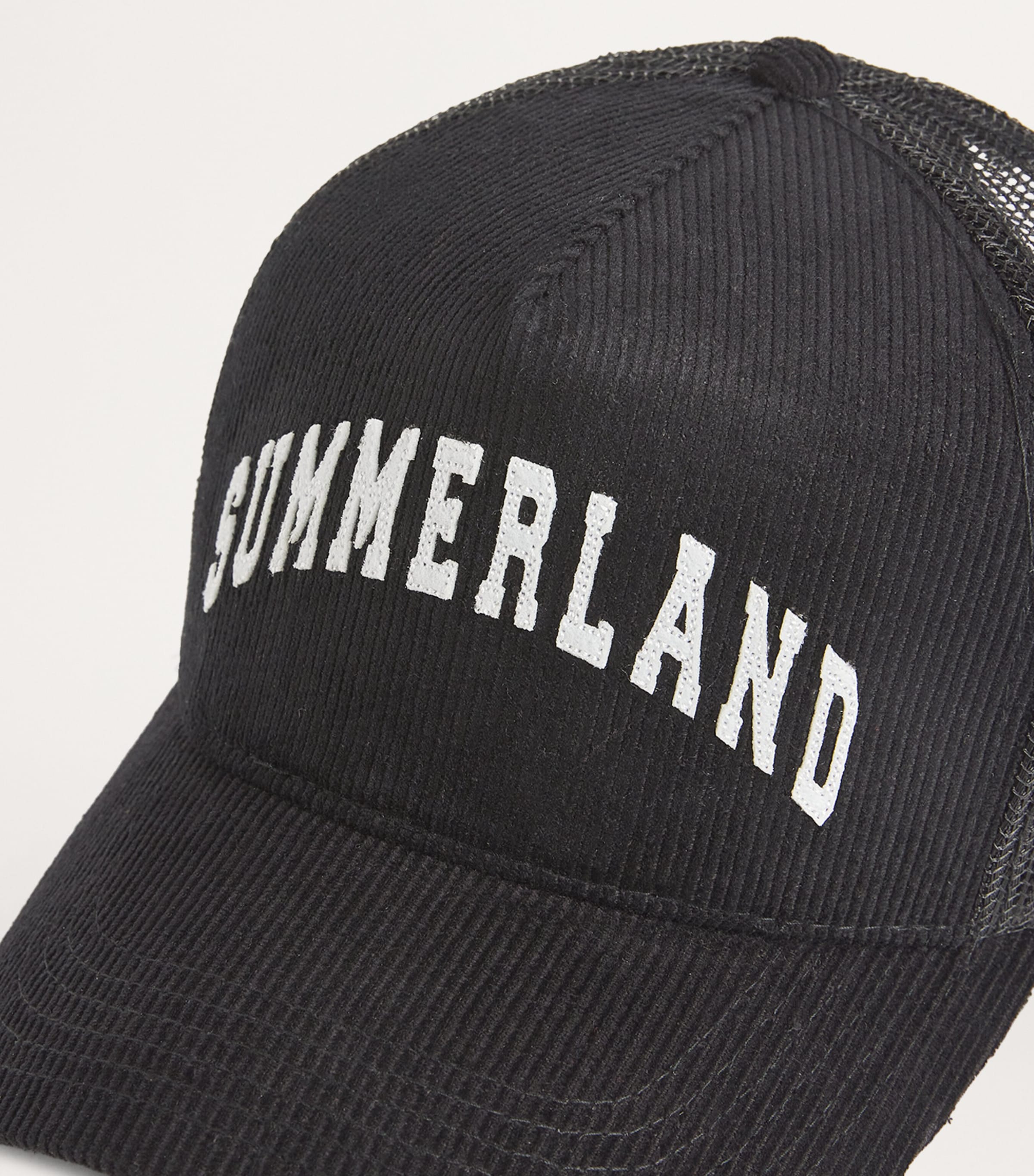 Nahmias Black Corduroy Summerland Trucker Hat | Harrods US