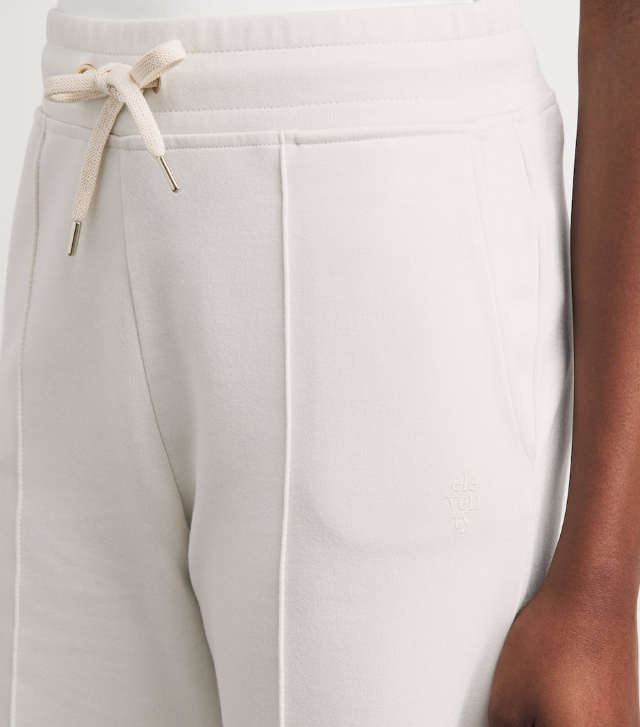 Eleventy Womens Cotton-Blend Sweatpants Avorio Image 3