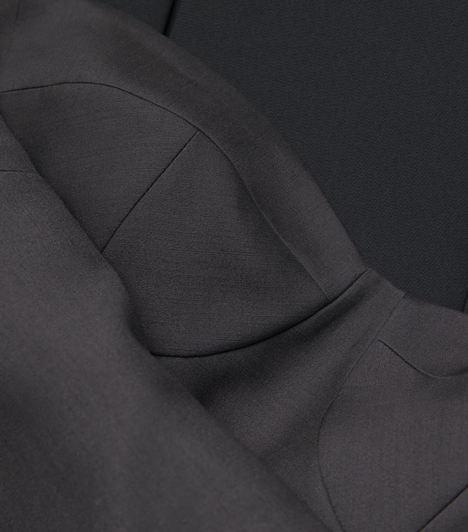 Crepe Cato Maxi Dress 200 BLACK Image 5